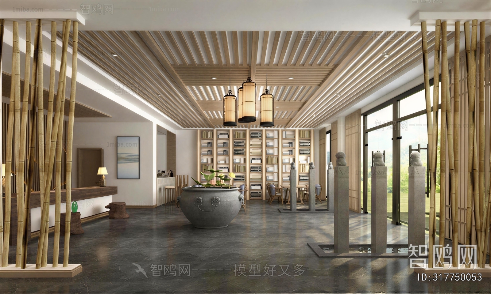 New Chinese Style Lobby Hall
