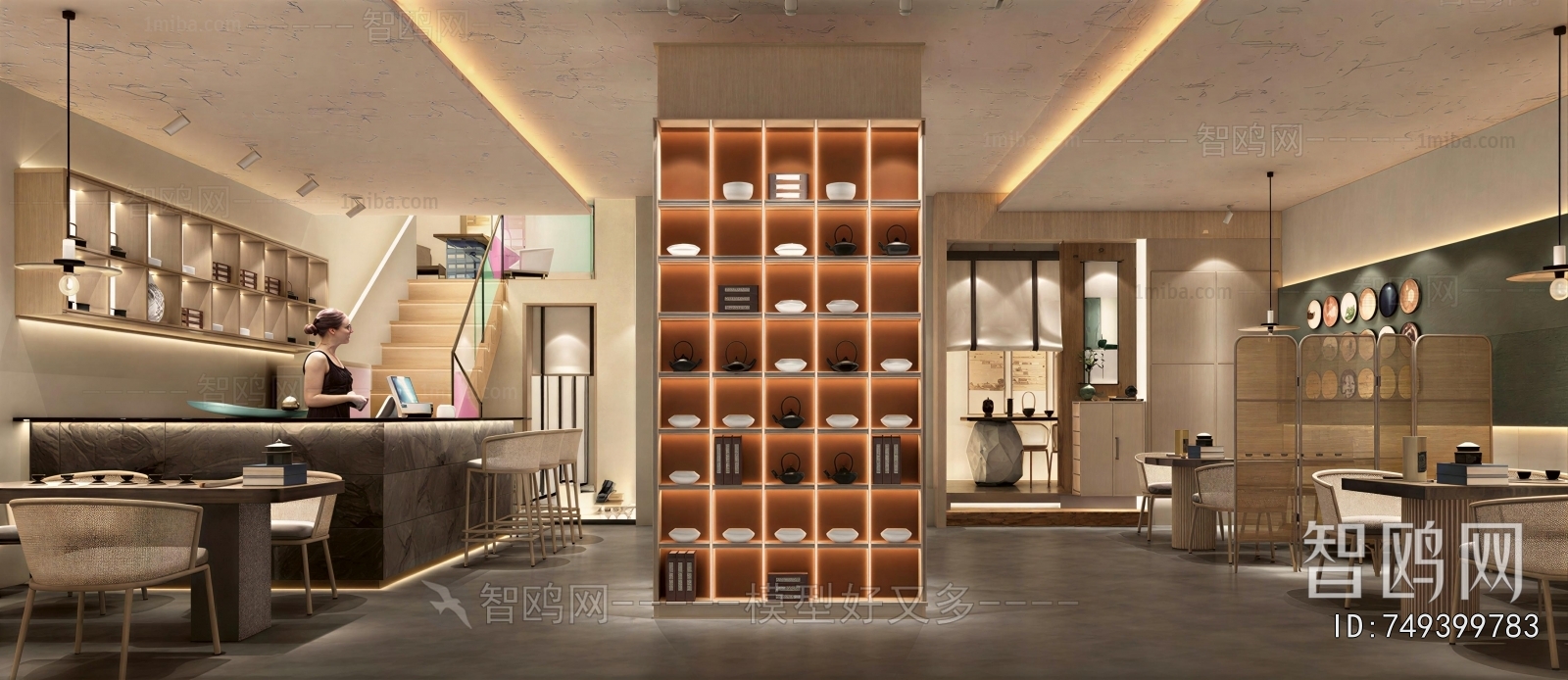 New Chinese Style Teahouse Tea House