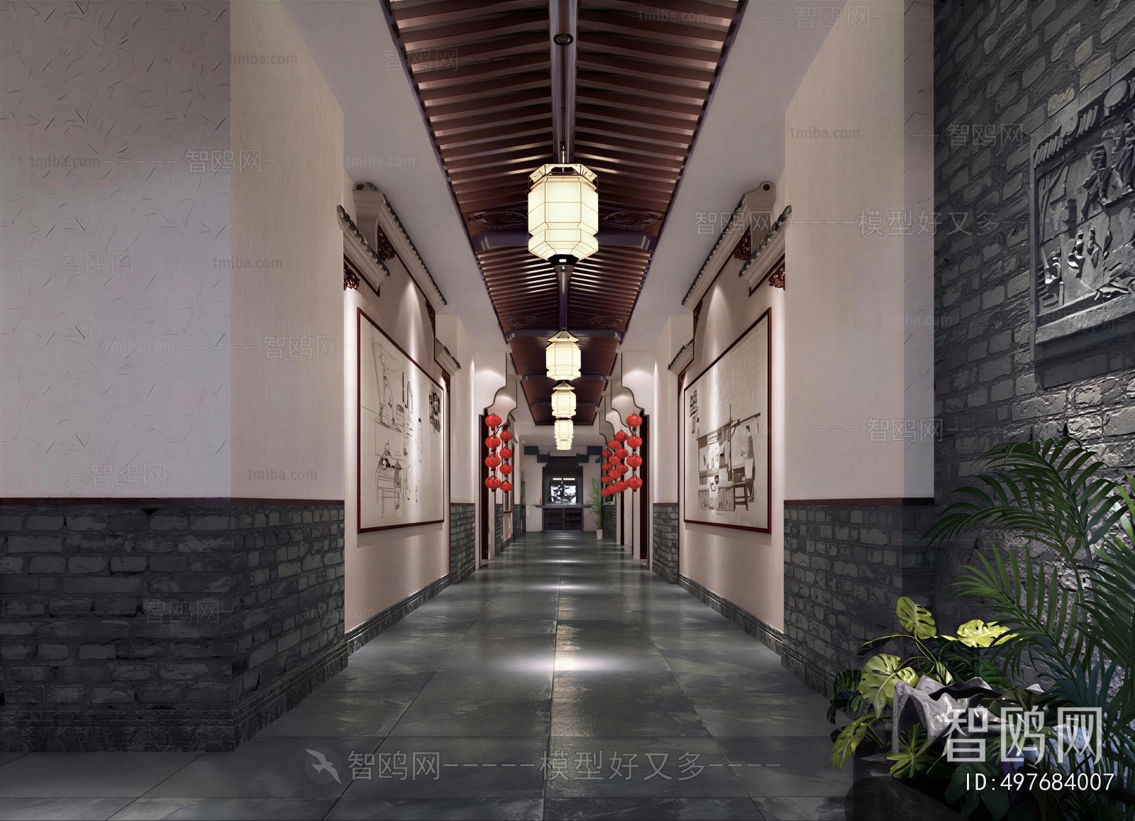 New Chinese Style Corridor