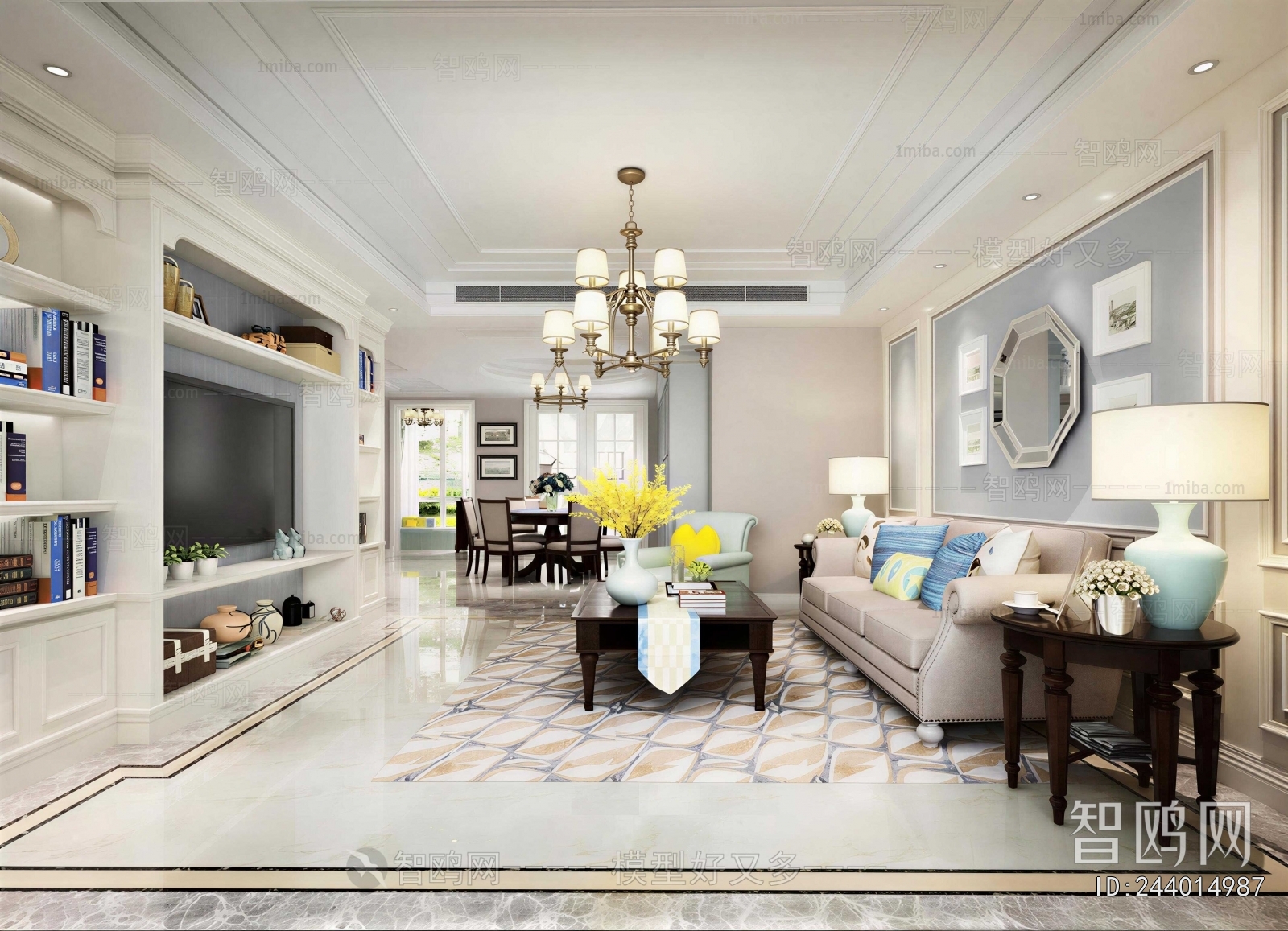 American Style A Living Room