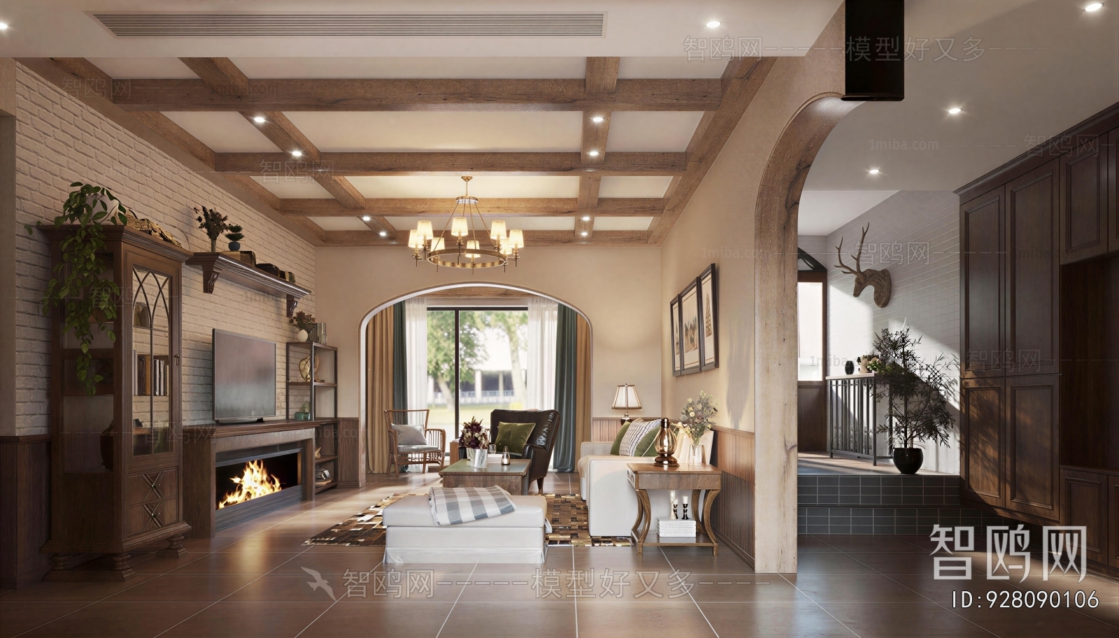 Mediterranean Style A Living Room