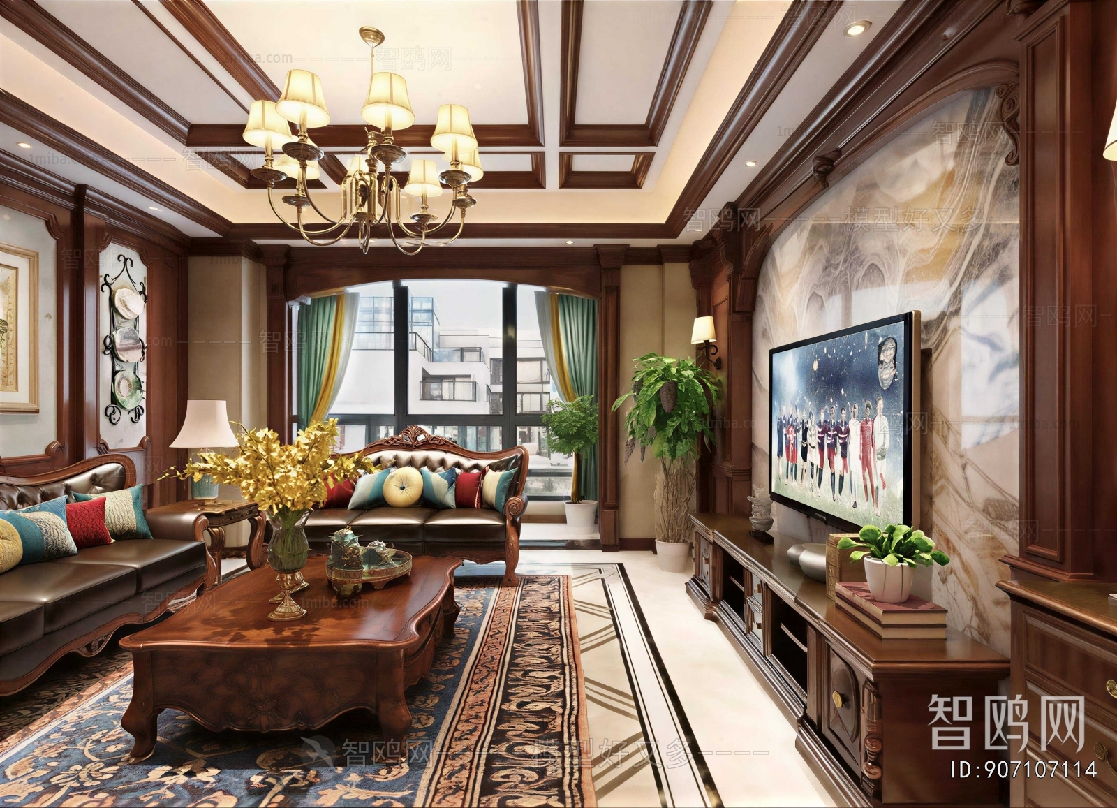 American Style A Living Room