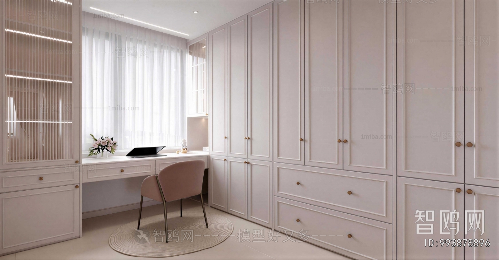 French Style Clothes Storage Area