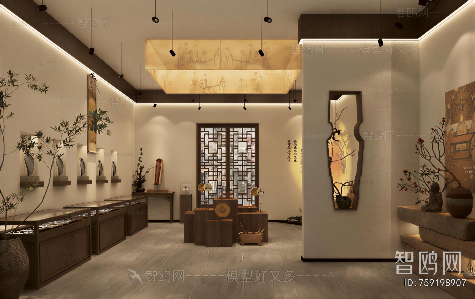 New Chinese Style Exhibition Hall