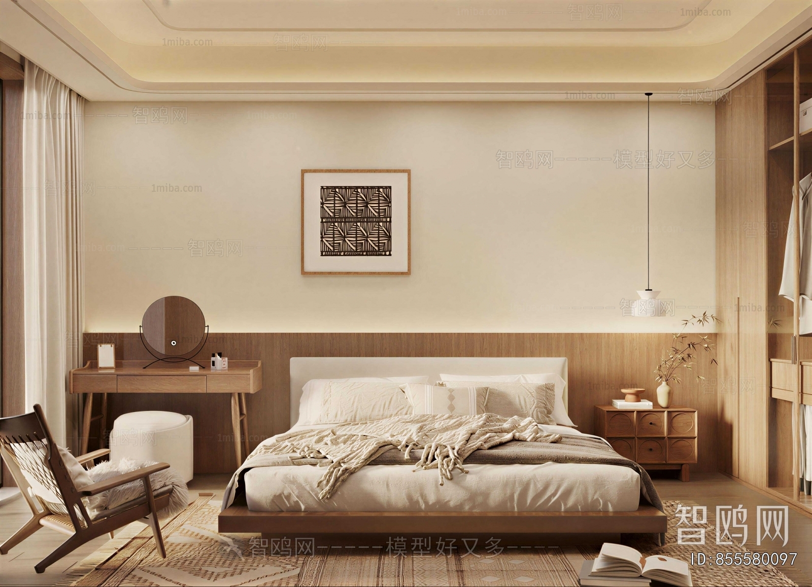 Wabi-sabi Style Bedroom