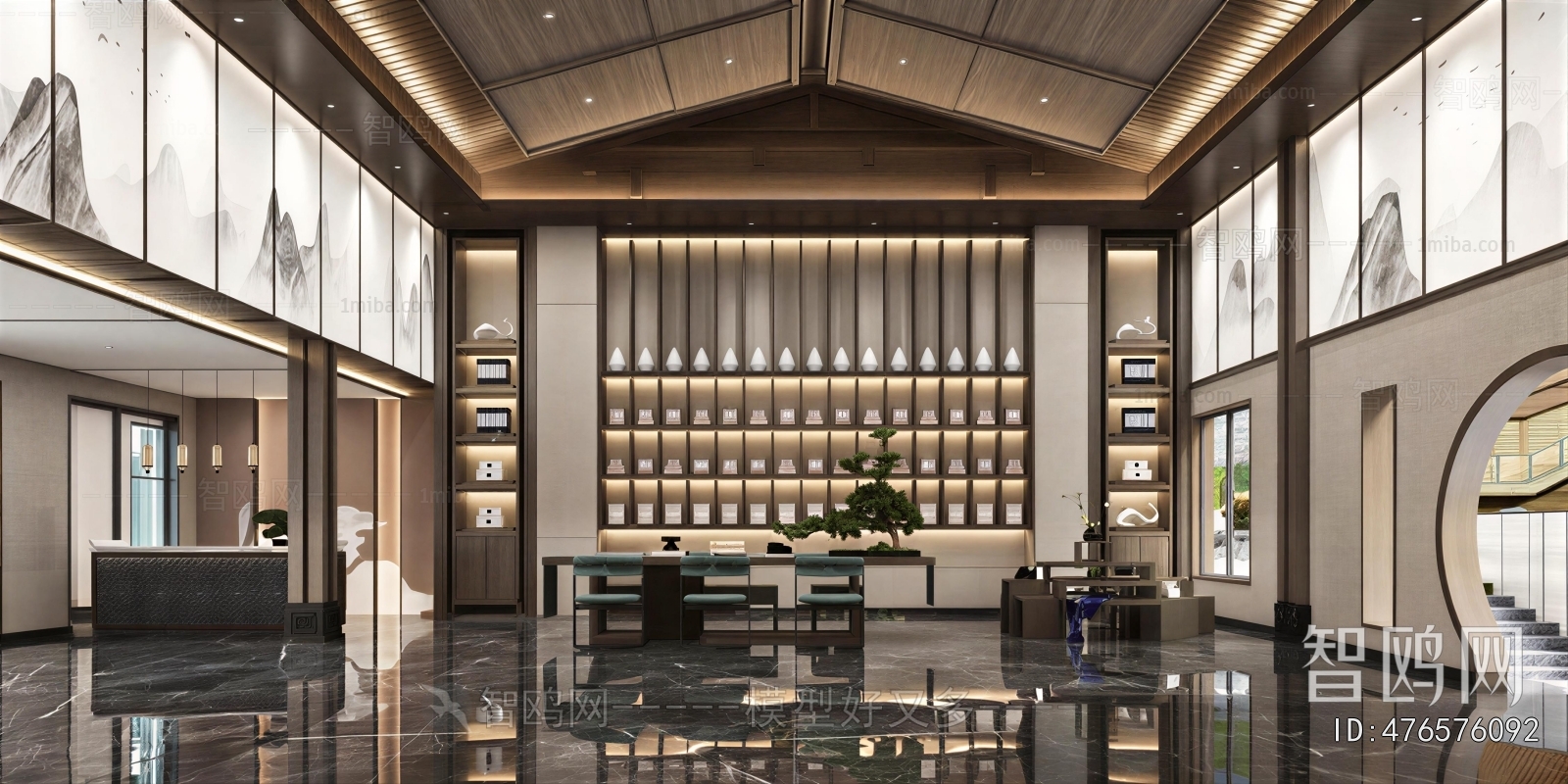 New Chinese Style Lobby Hall