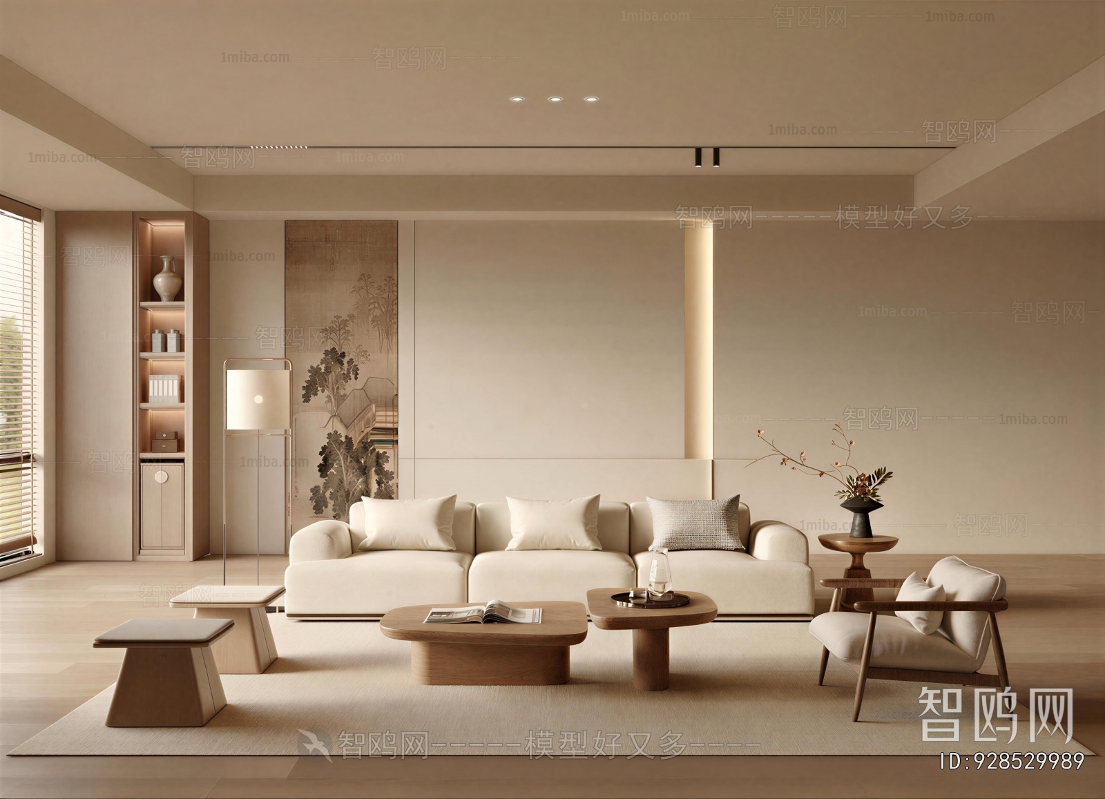 New Chinese Style A Living Room