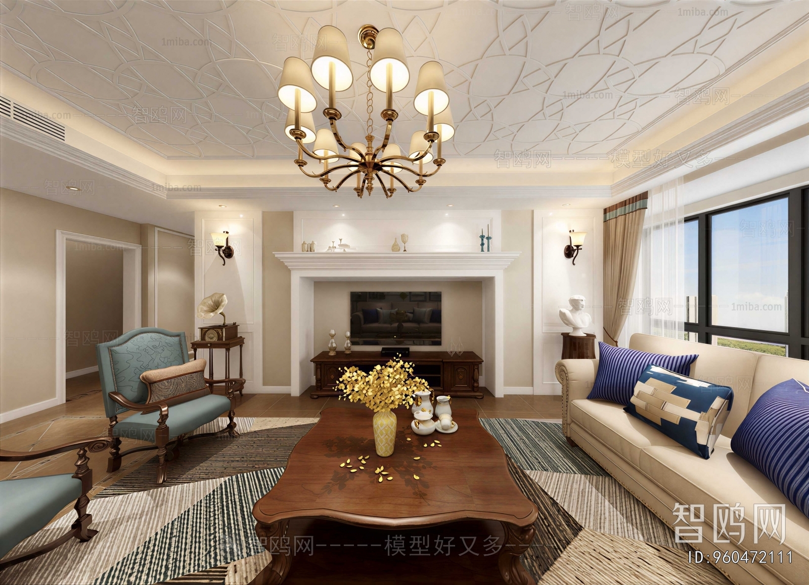 American Style A Living Room