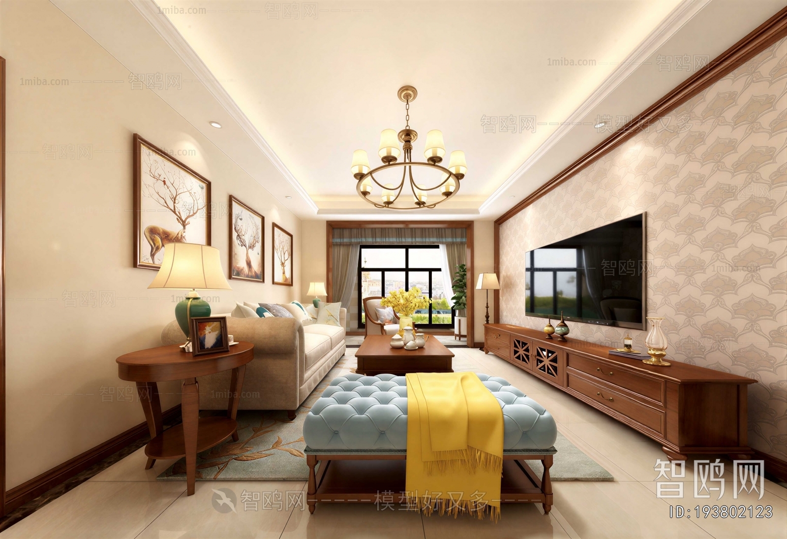 American Style A Living Room