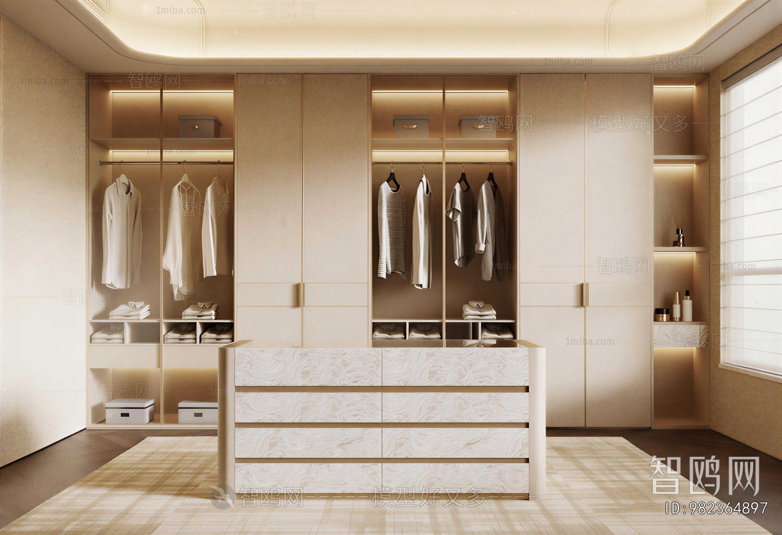 Modern Clothes Storage Area
