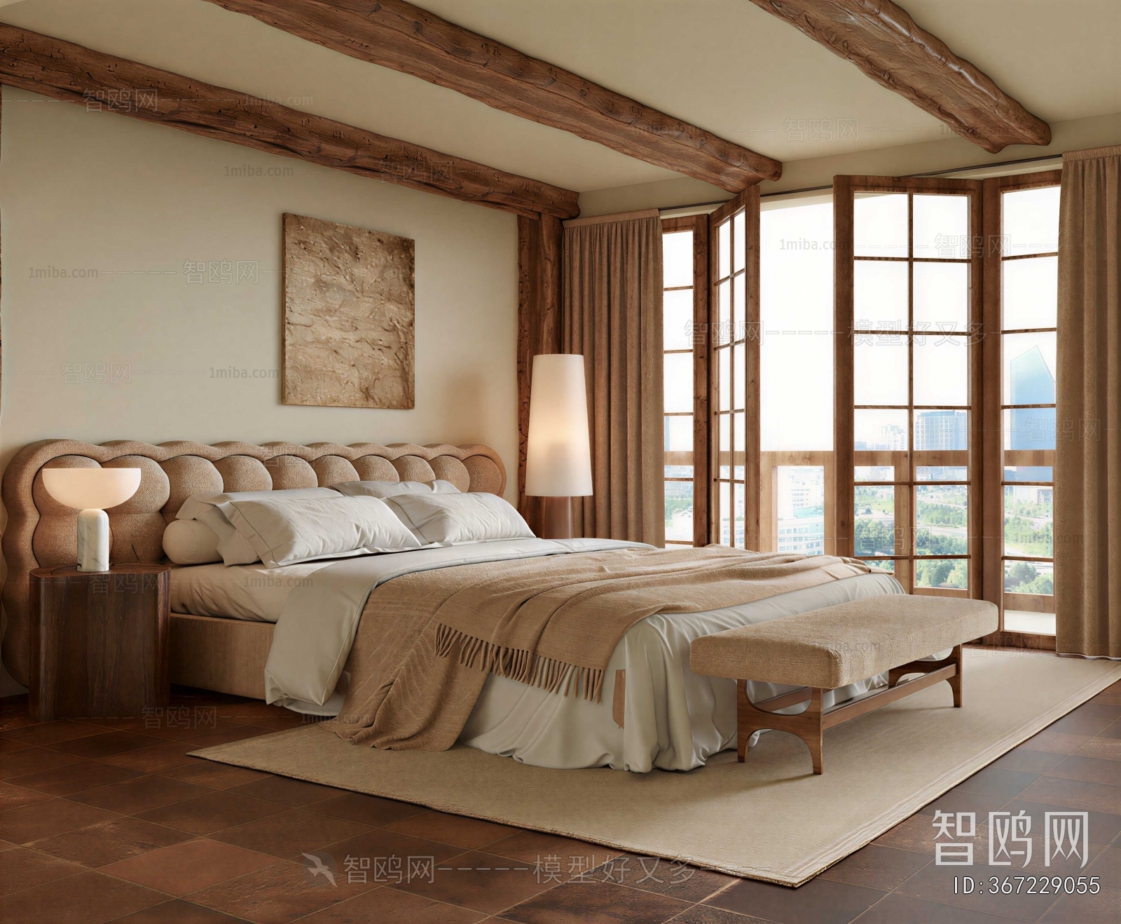 Wabi-sabi Style Bedroom