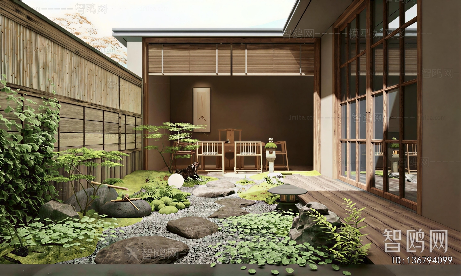 Japanese Style Courtyard/landscape