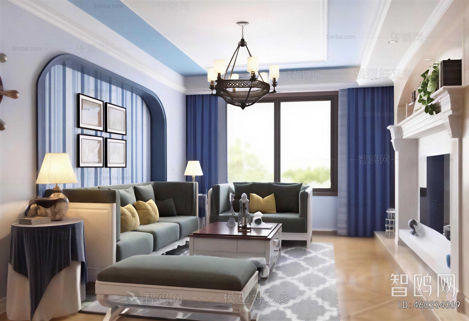 Mediterranean Style A Living Room