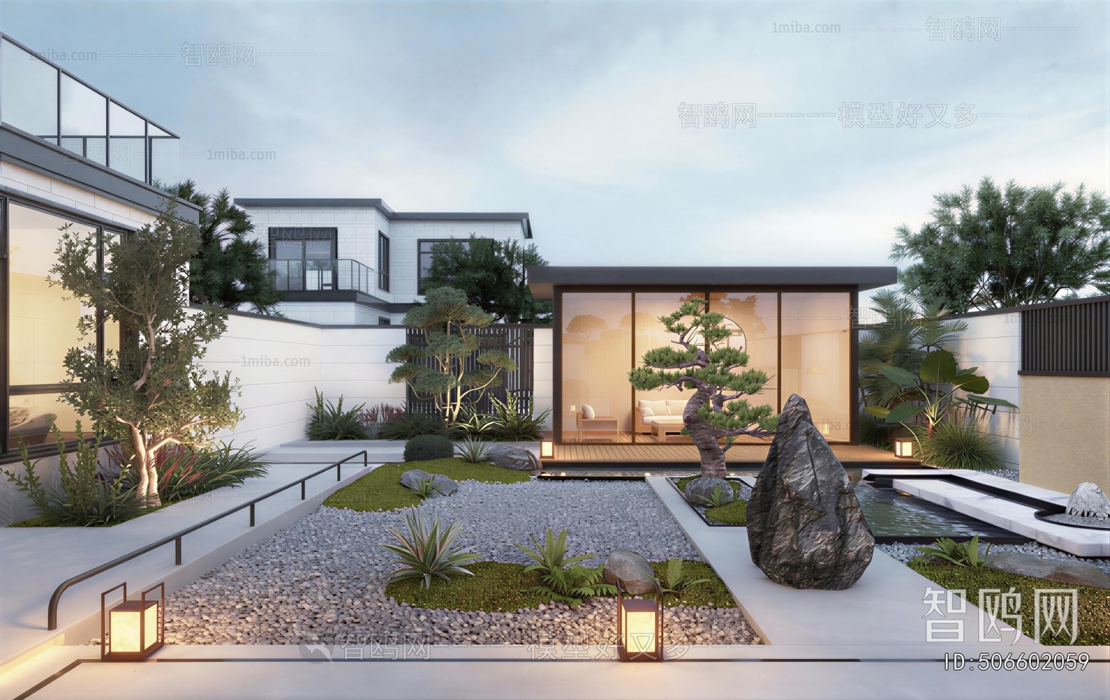 New Chinese Style Courtyard/landscape