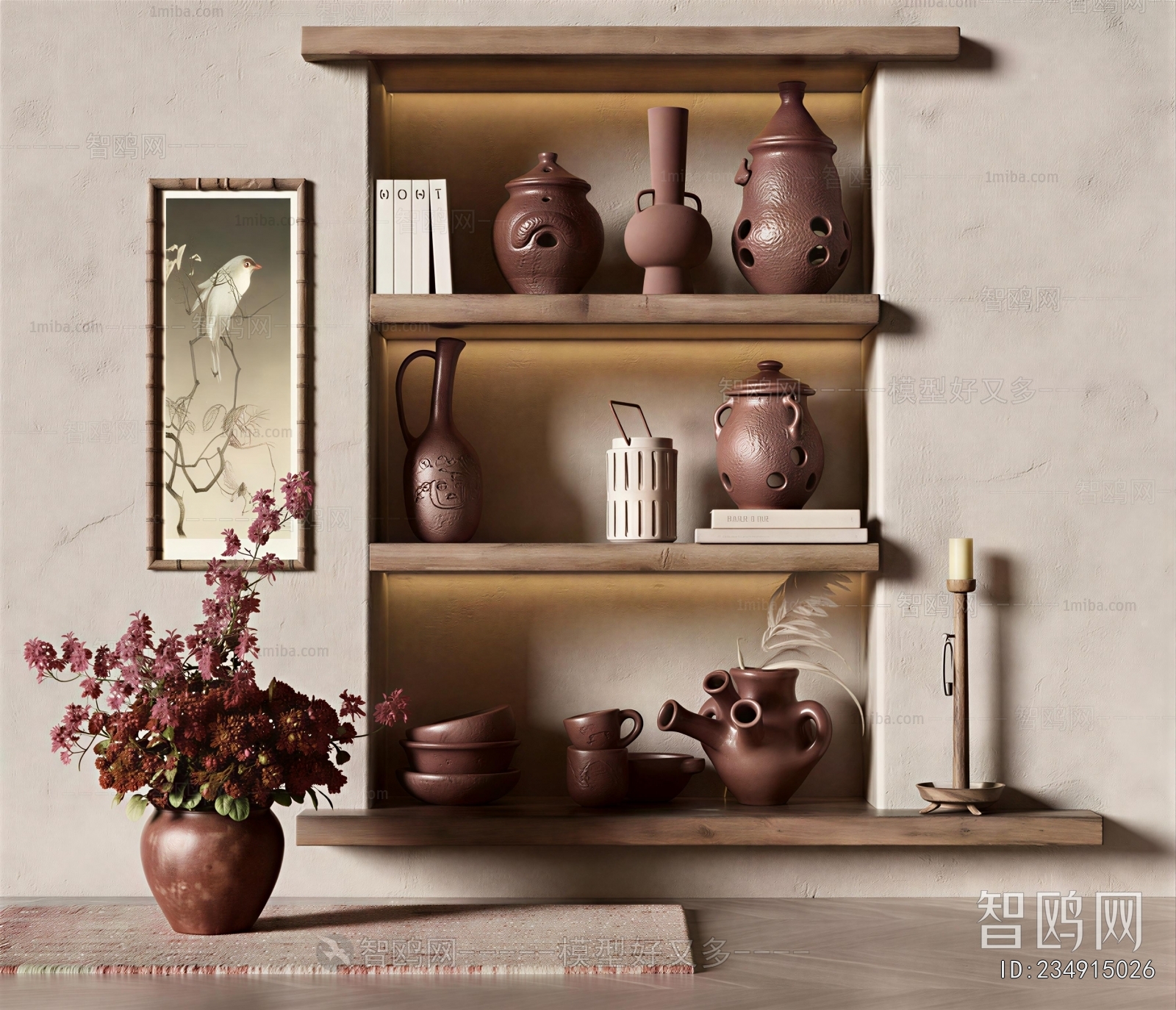 Wabi-sabi Style Clay Pot