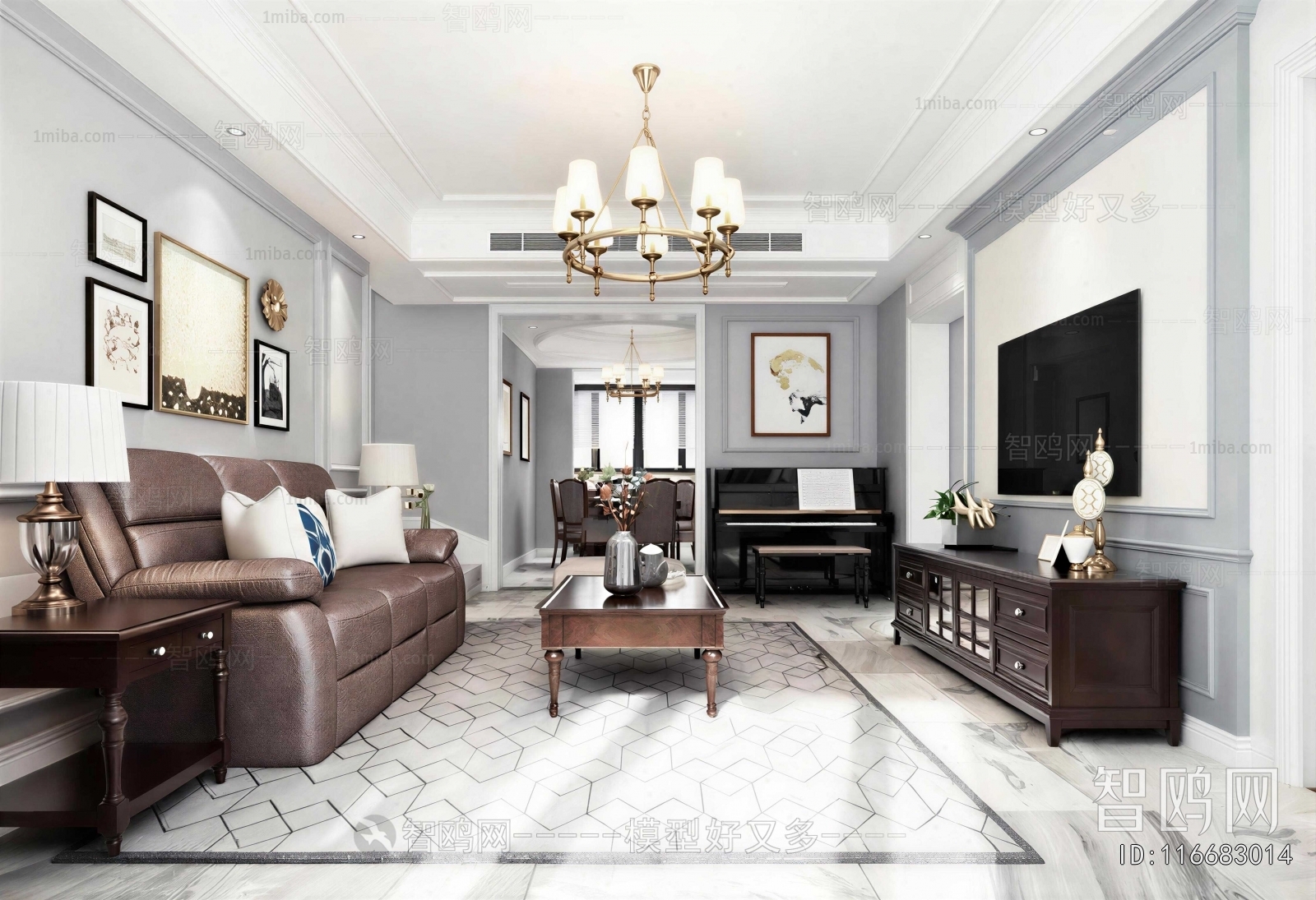American Style A Living Room