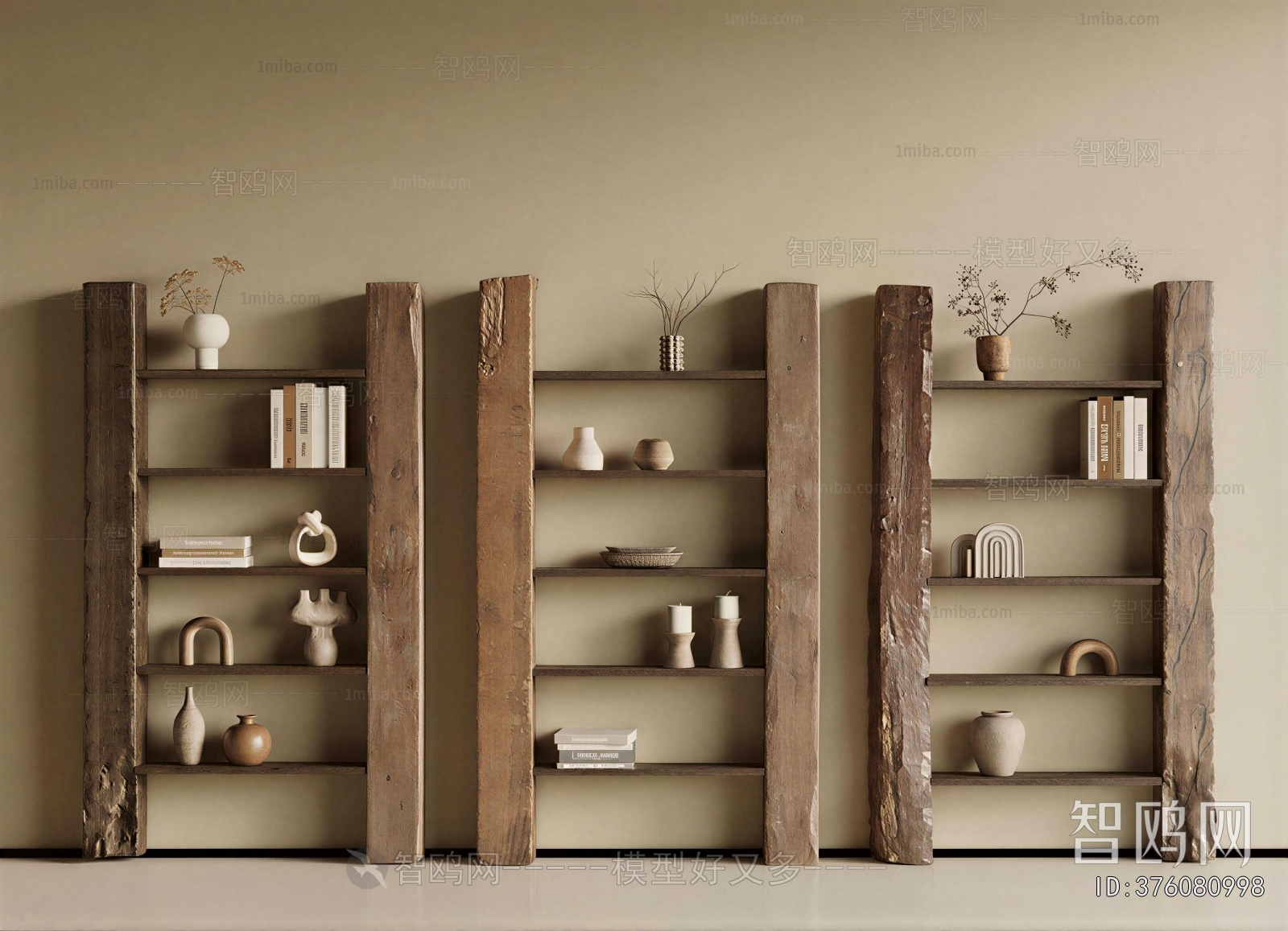 Wabi-sabi Style Bookshelf