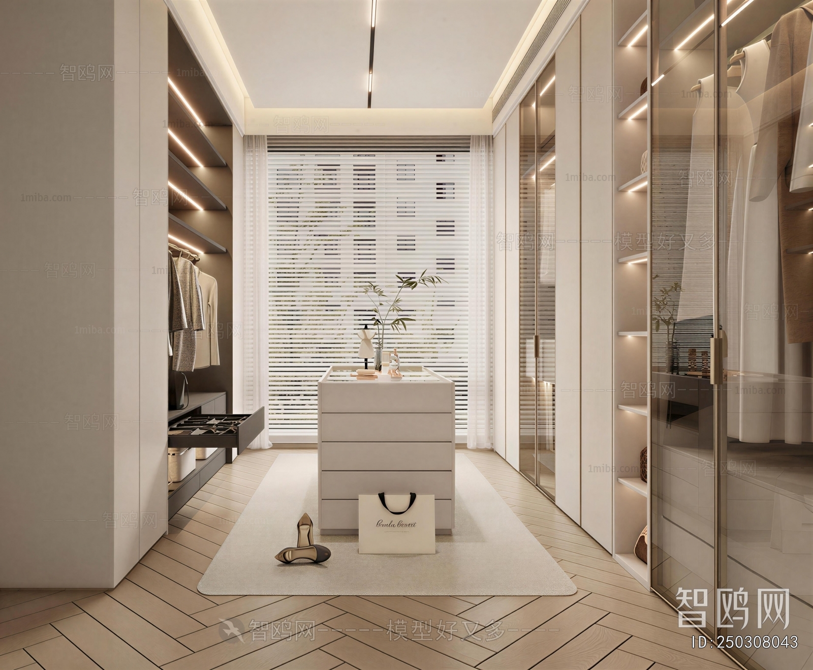 Modern Clothes Storage Area