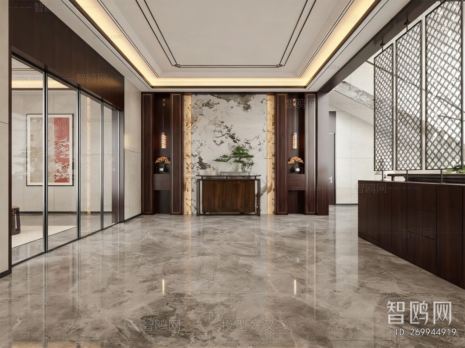 New Chinese Style Hallway