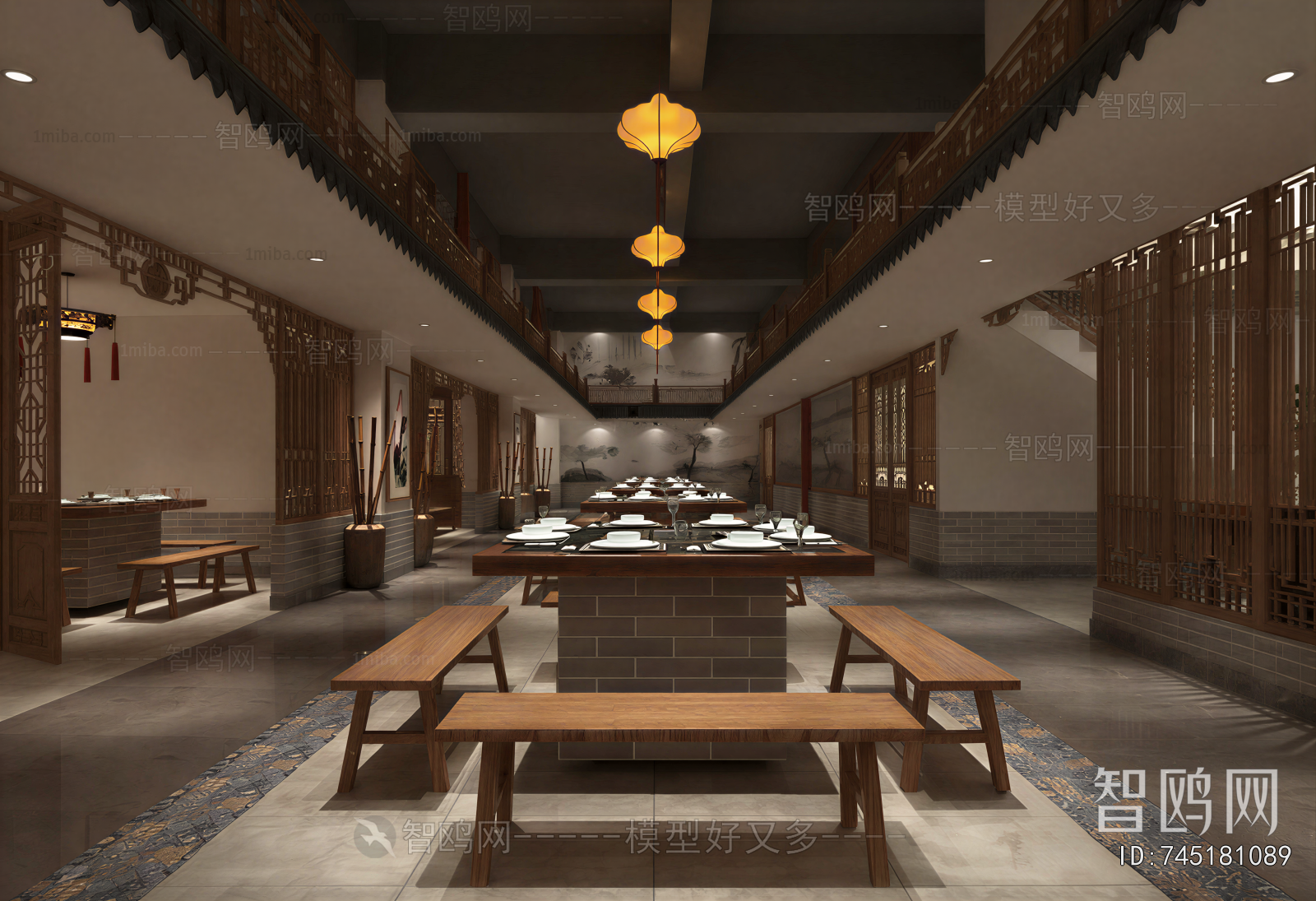 New Chinese Style Dining Room