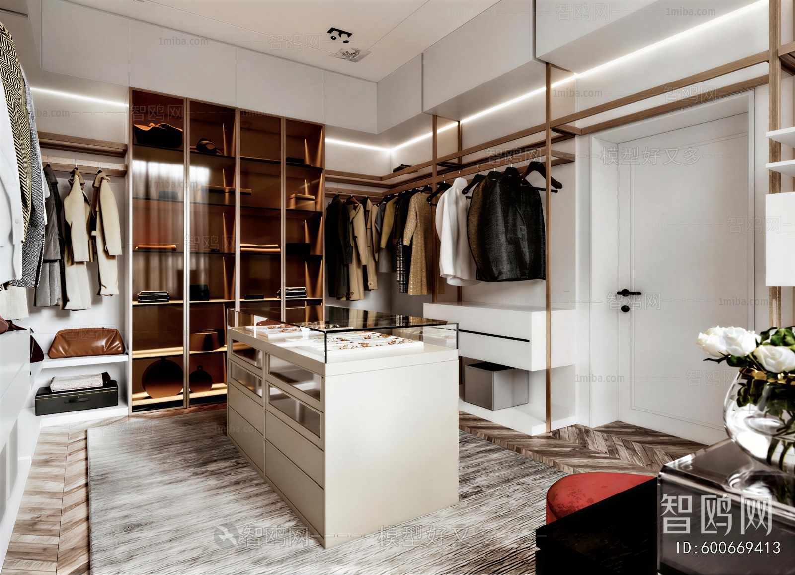 Modern Clothes Storage Area