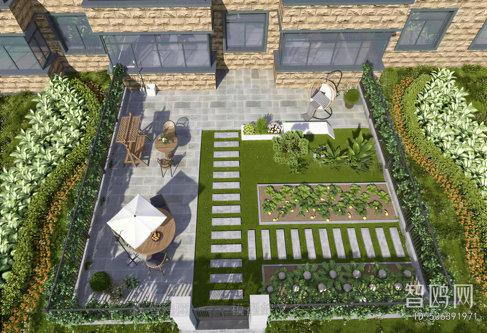 Modern Courtyard/landscape