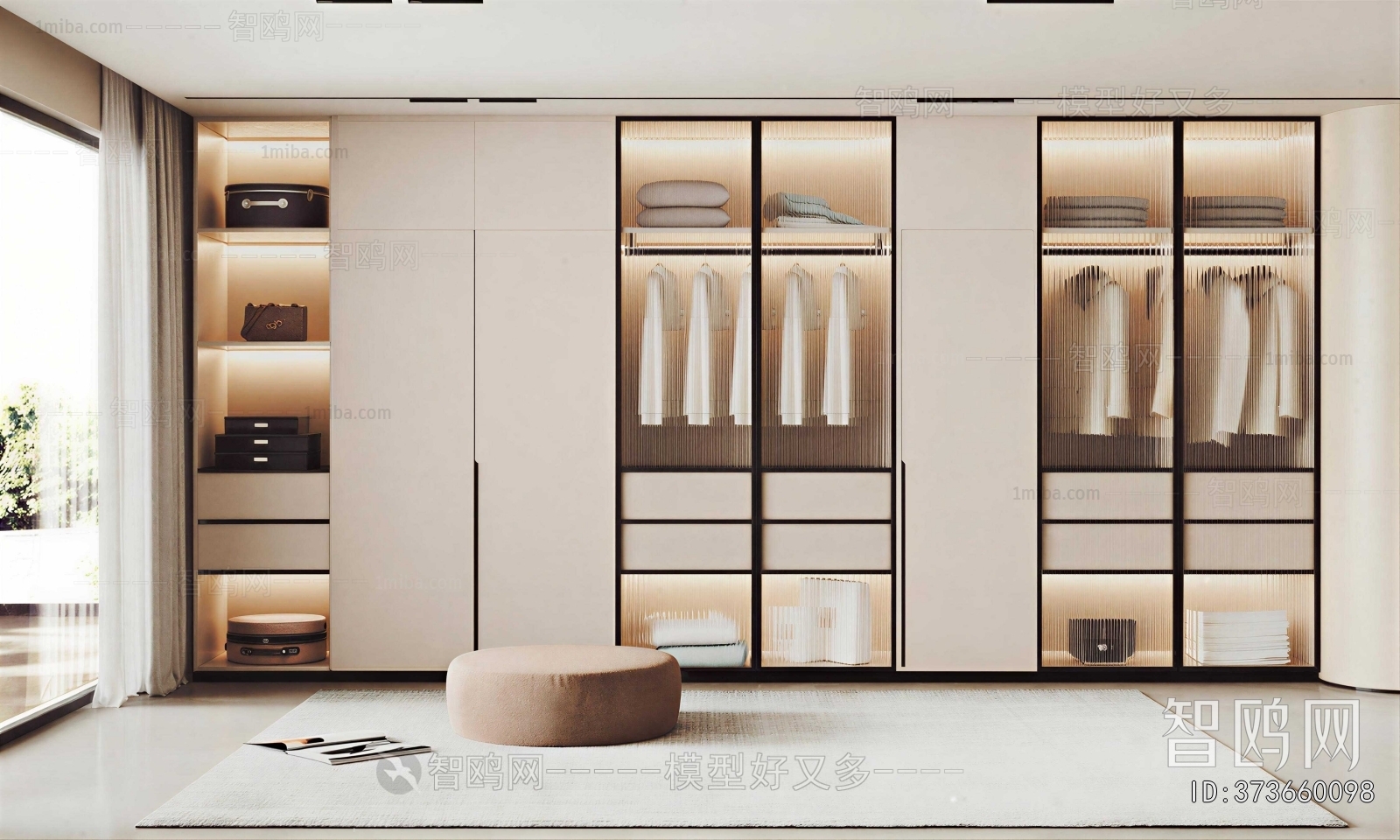 Modern Clothes Storage Area