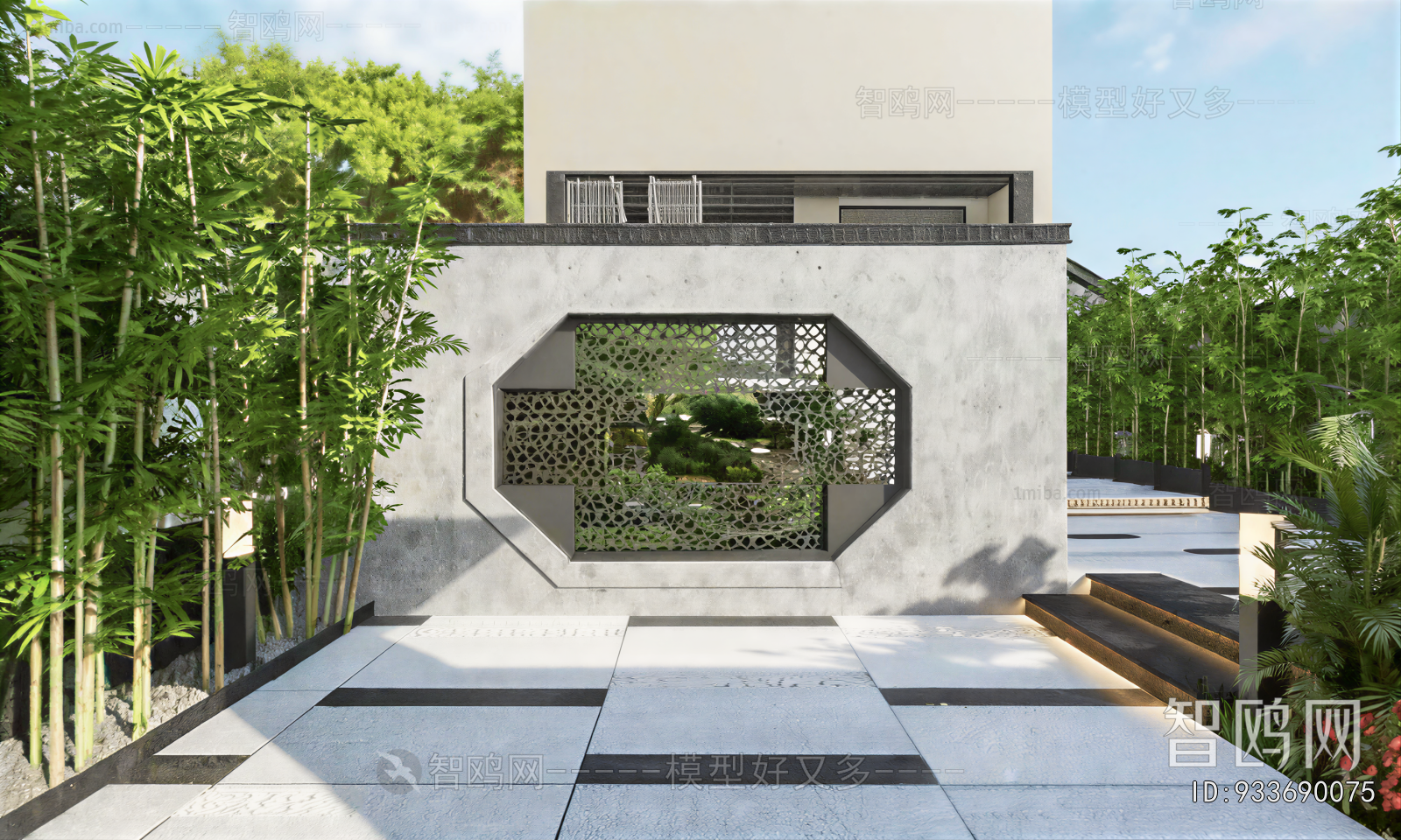 New Chinese Style Courtyard/landscape