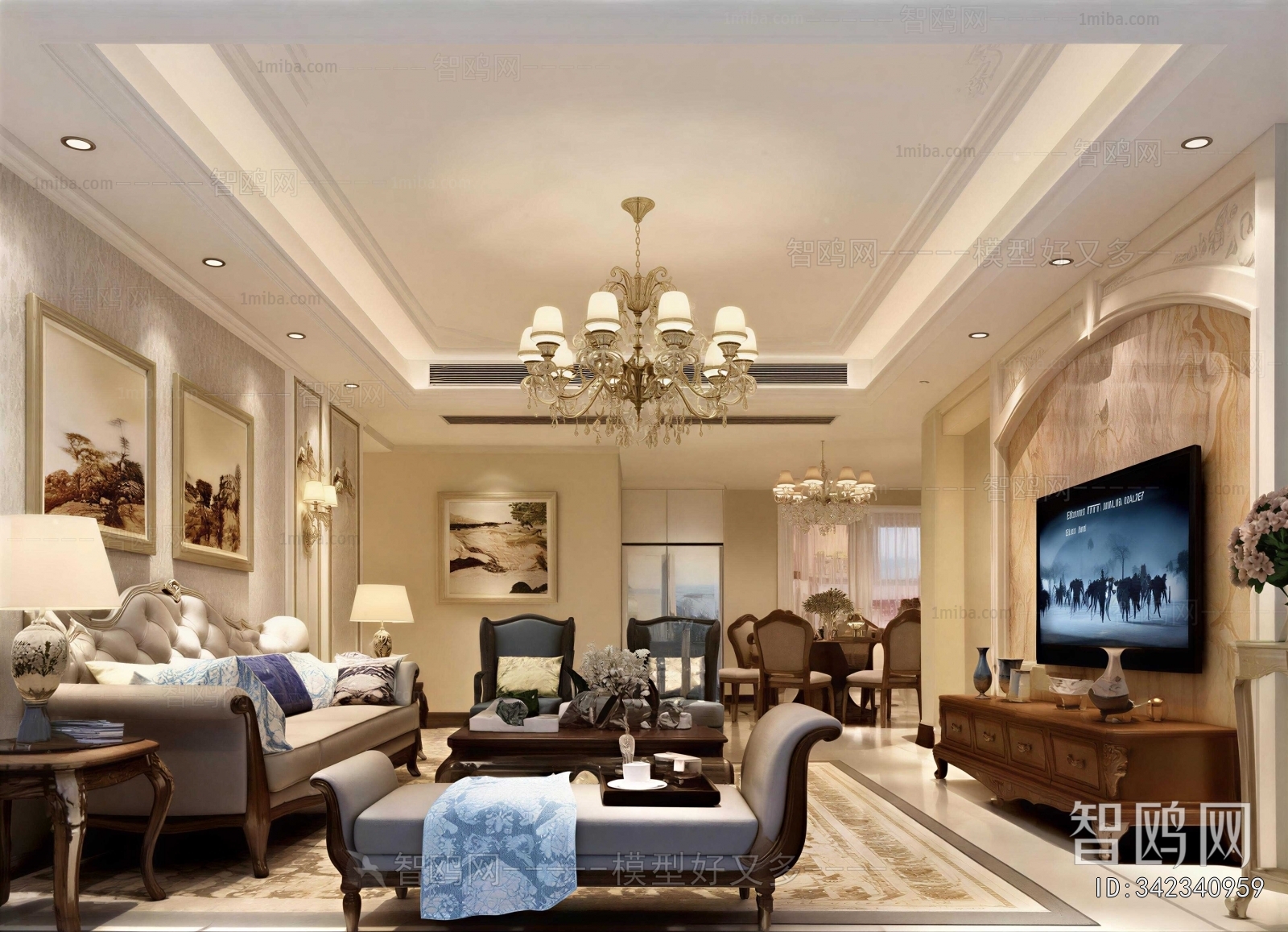 American Style A Living Room