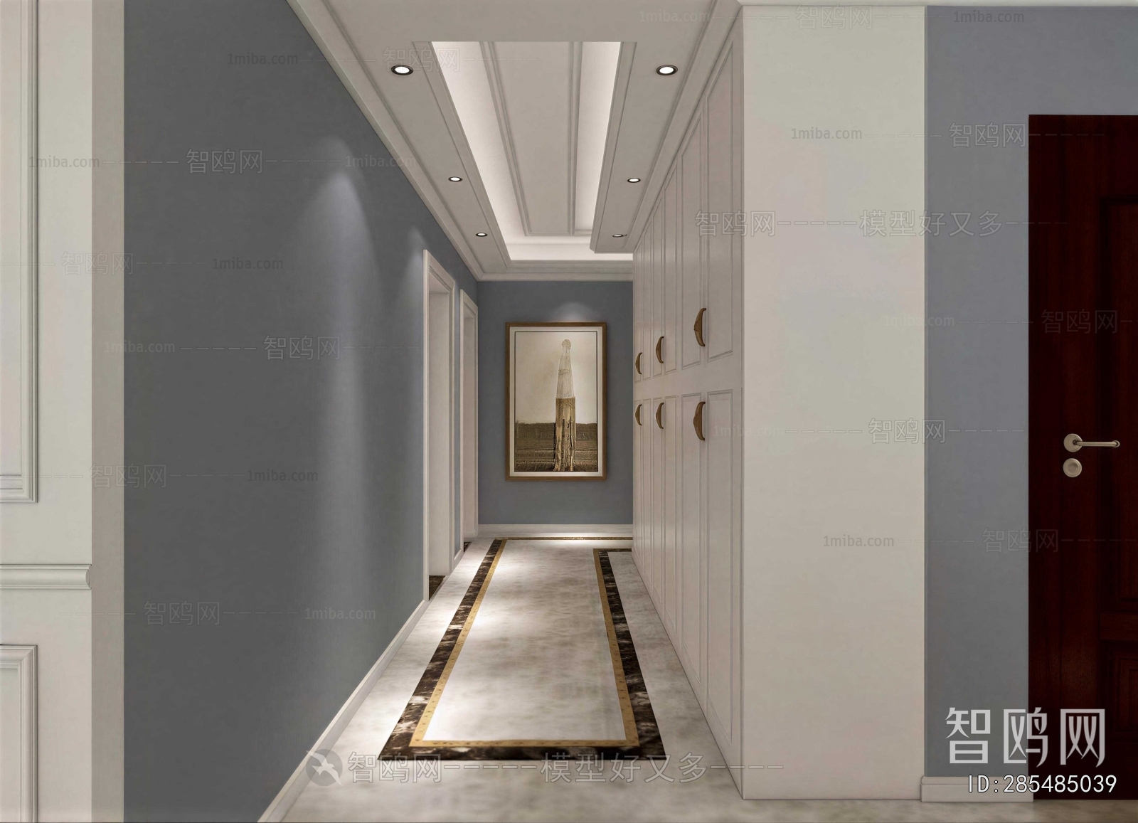 Simple European Style Hallway