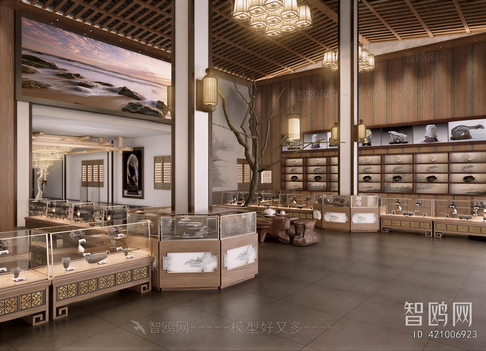 New Chinese Style Exhibition Hall