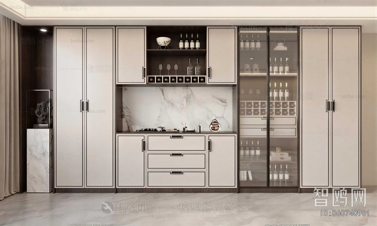 New Chinese Style Sideboard