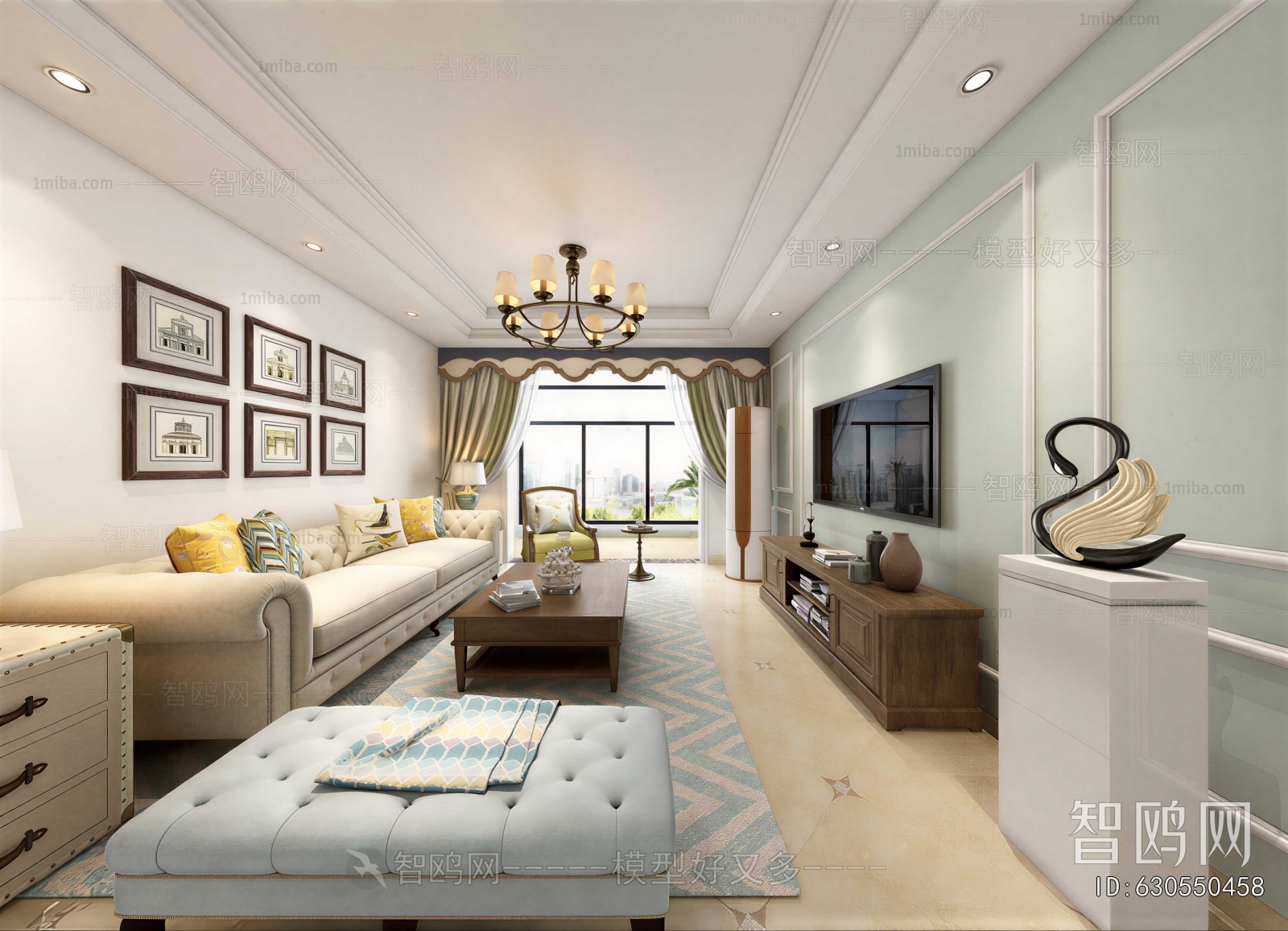 American Style A Living Room