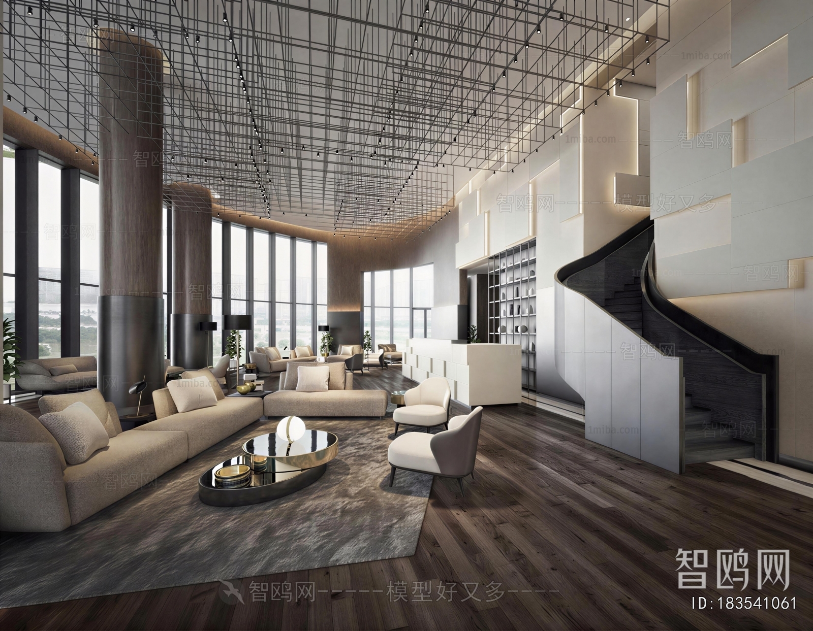 Modern Office Reception Desk