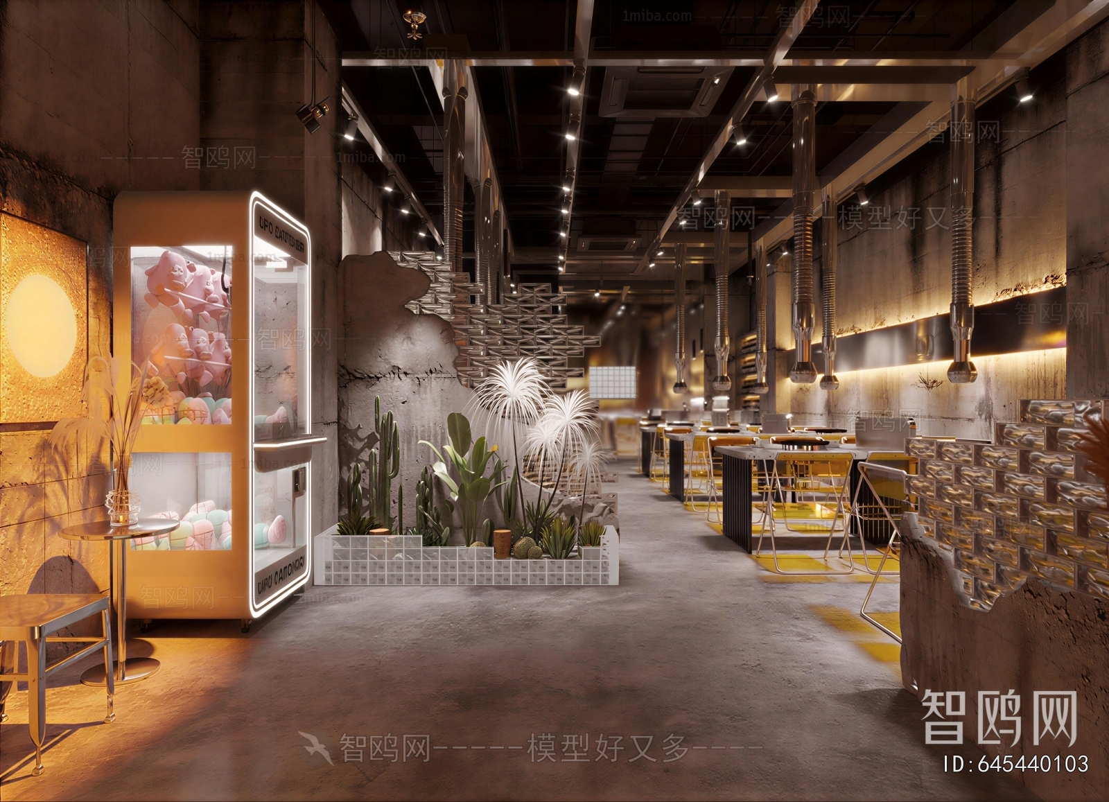 Industrial Style Barbecue Restaurant