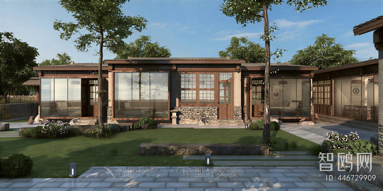New Chinese Style Courtyard/landscape