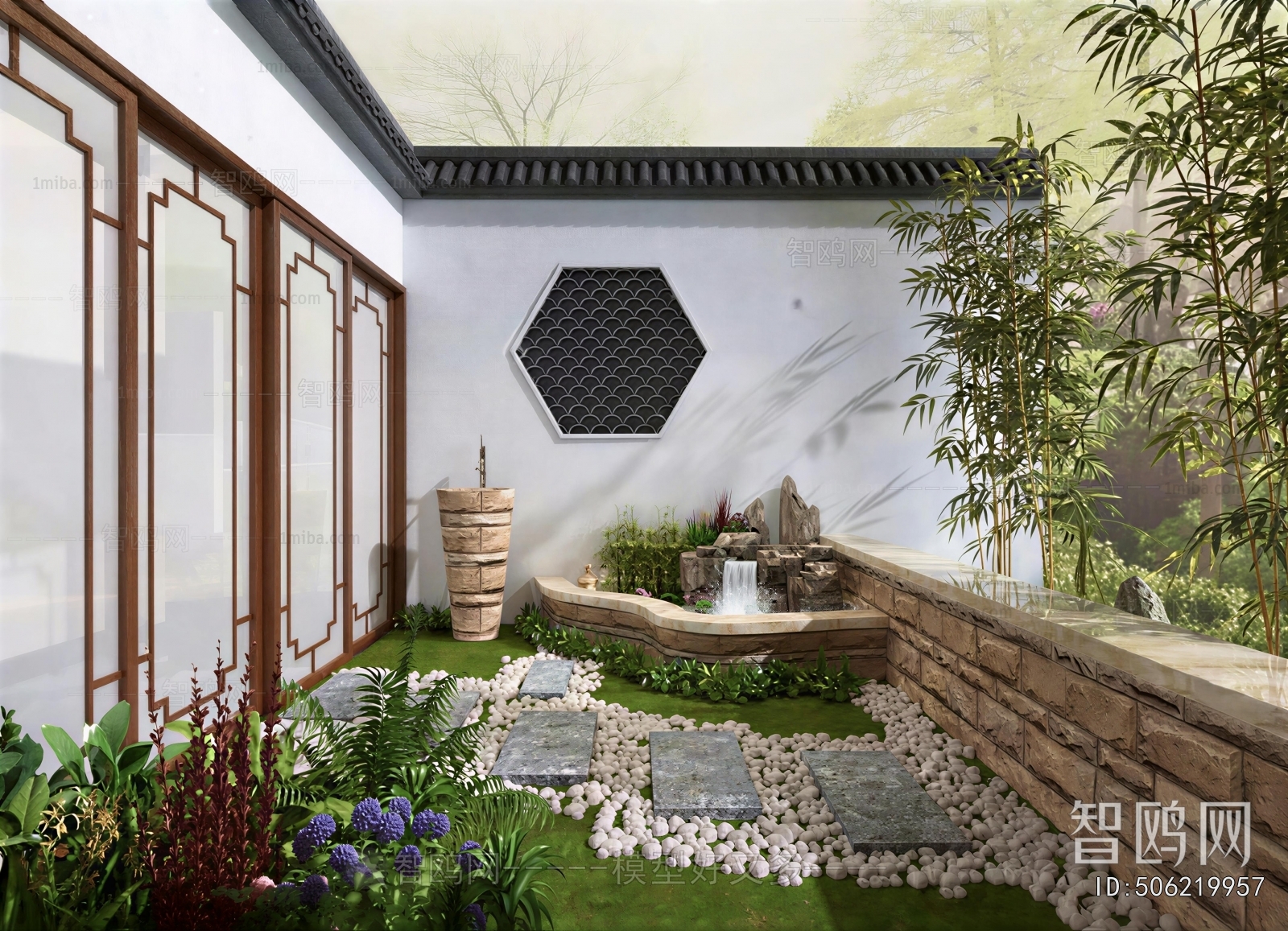 New Chinese Style Courtyard/landscape