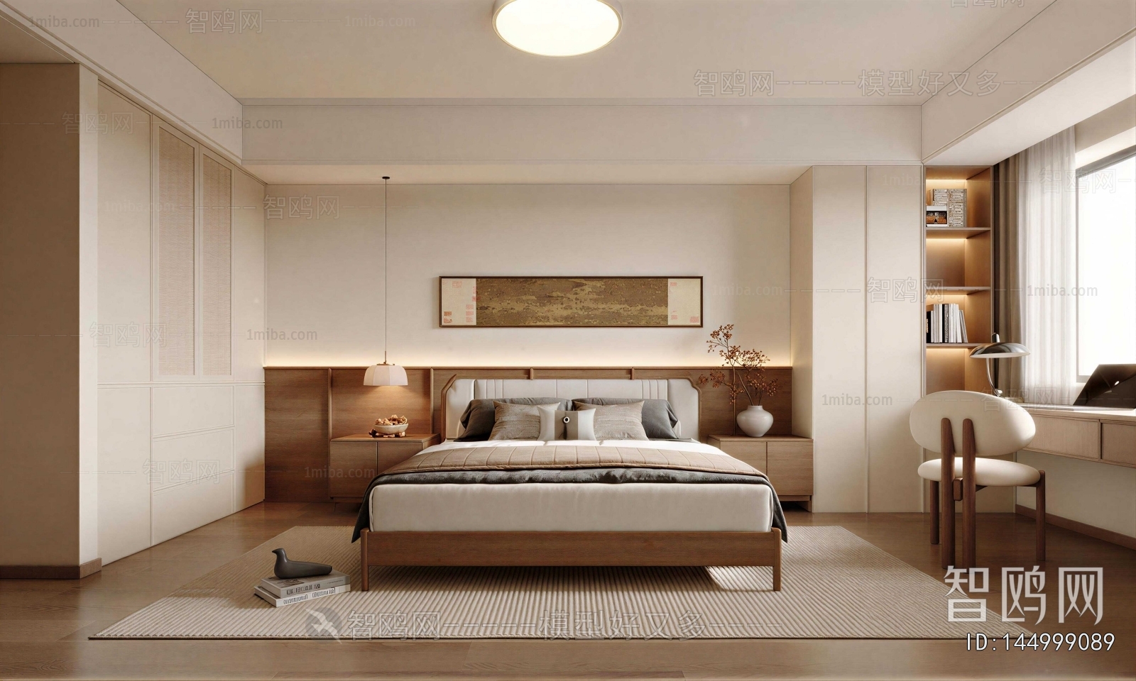 New Chinese Style Bedroom