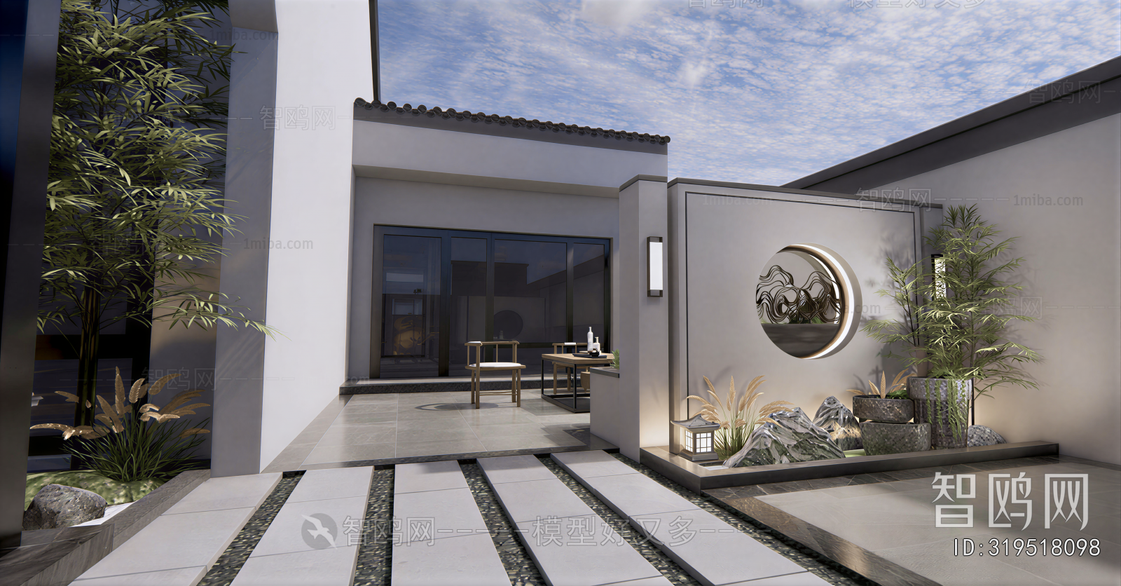 New Chinese Style Courtyard/landscape