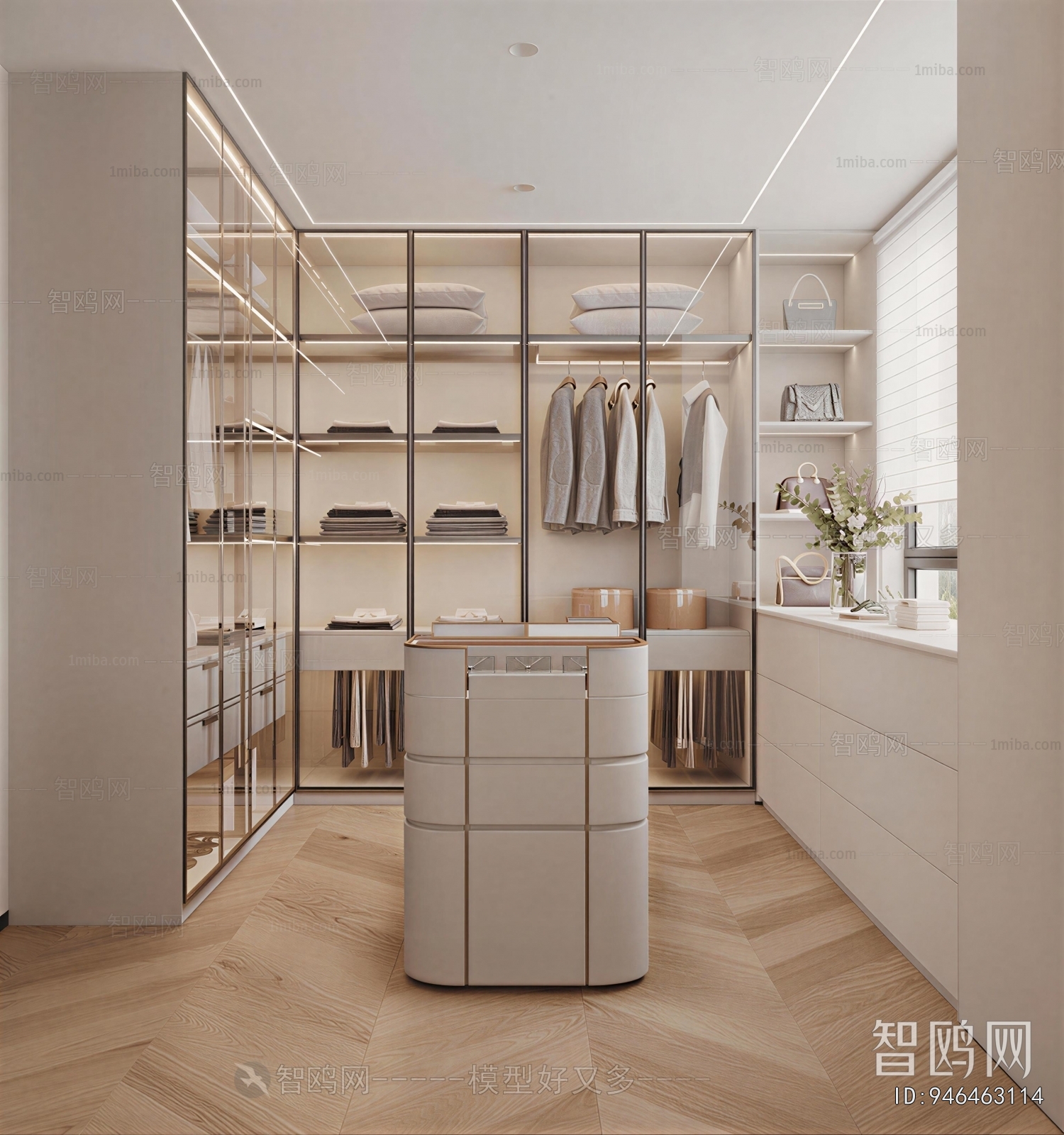 Modern Clothes Storage Area