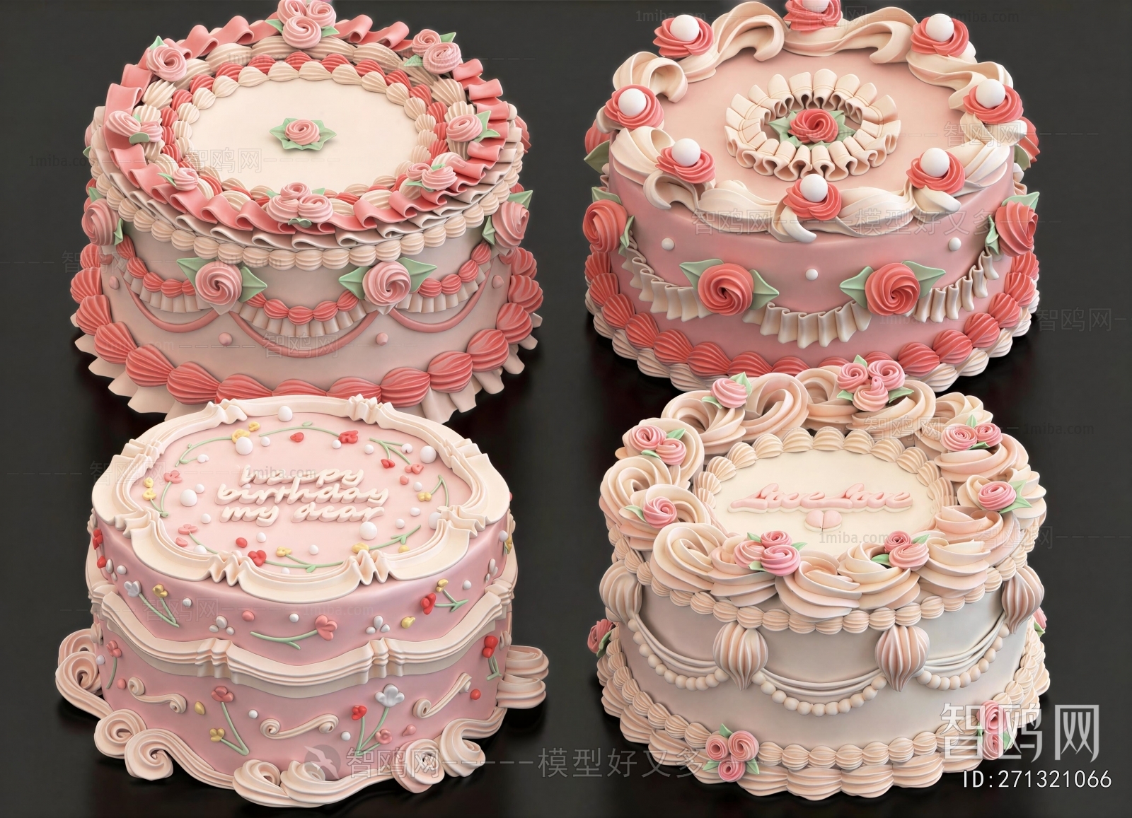 Retro Style Bread Cake