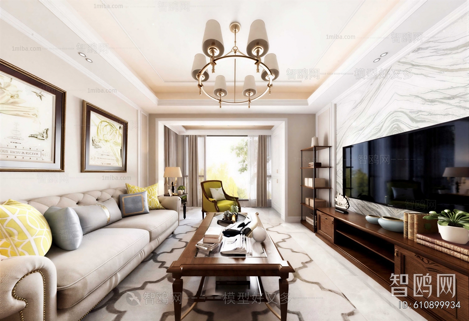 American Style A Living Room