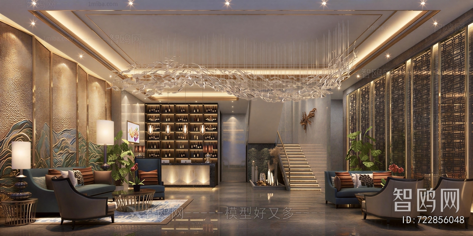 New Chinese Style Lobby Hall