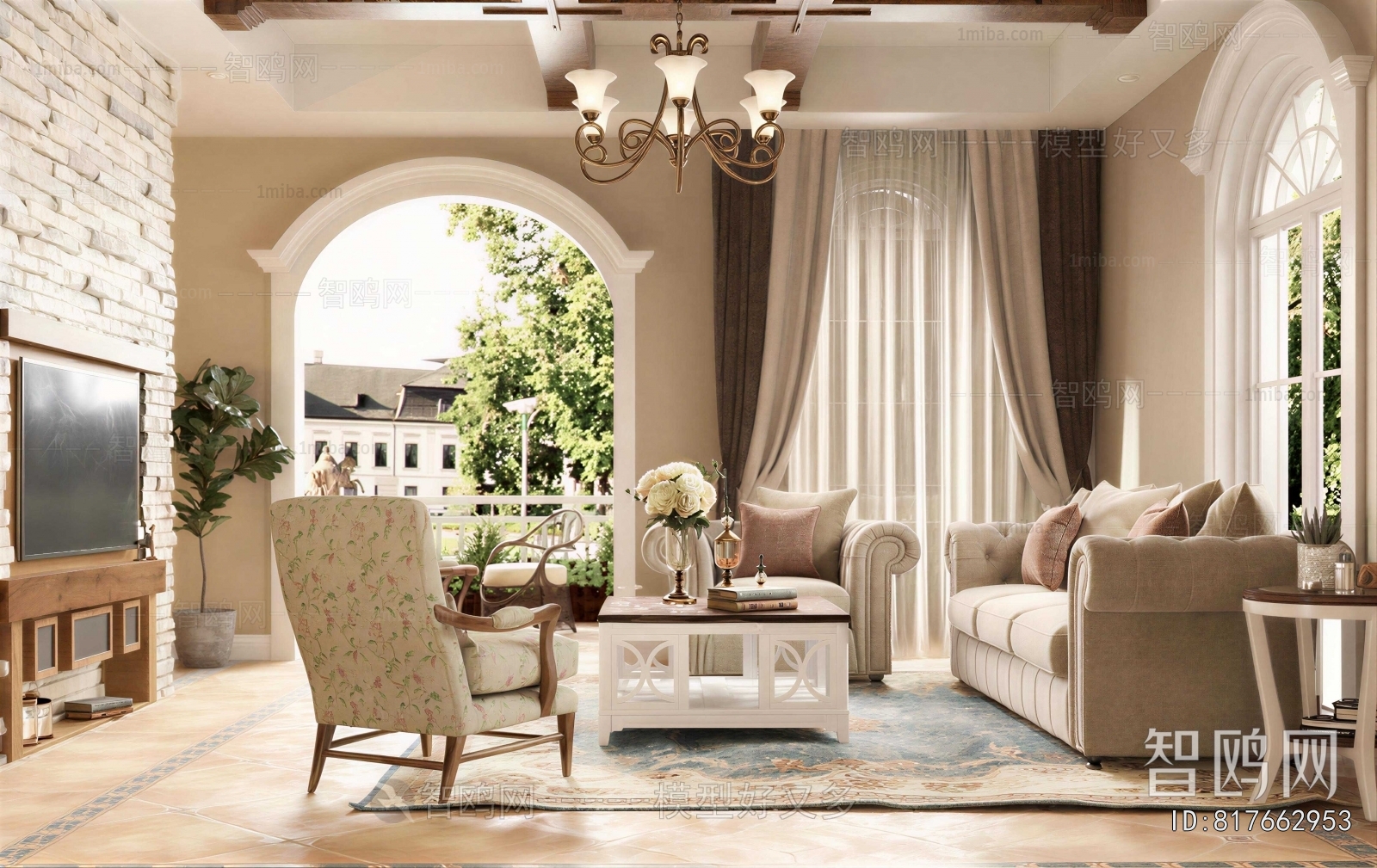American Style A Living Room