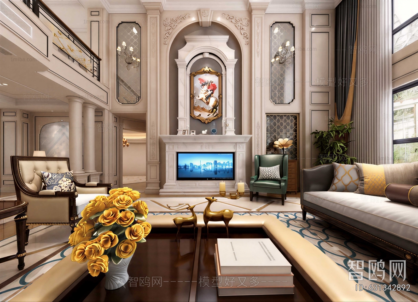 American Style A Living Room
