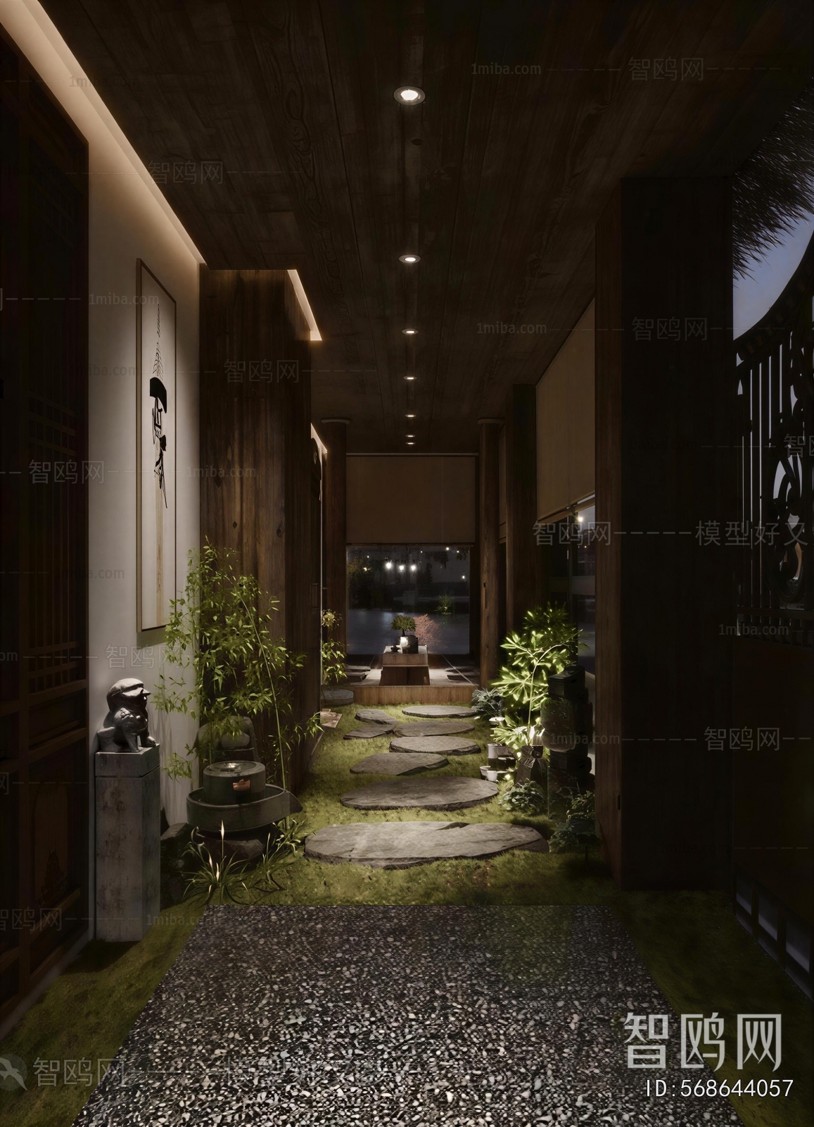 New Chinese Style Courtyard/landscape