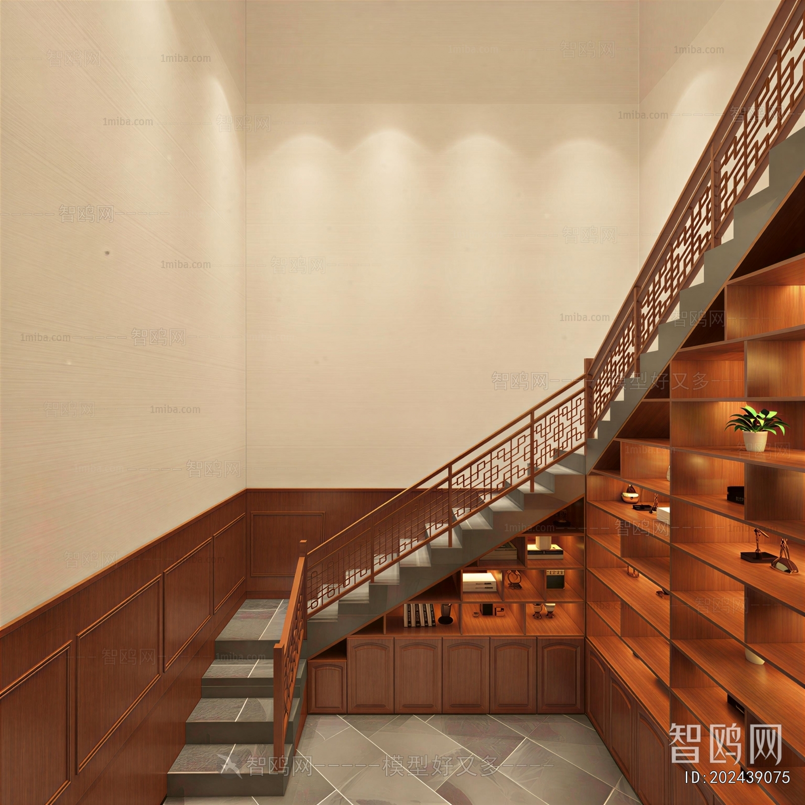 New Chinese Style Stairwell
