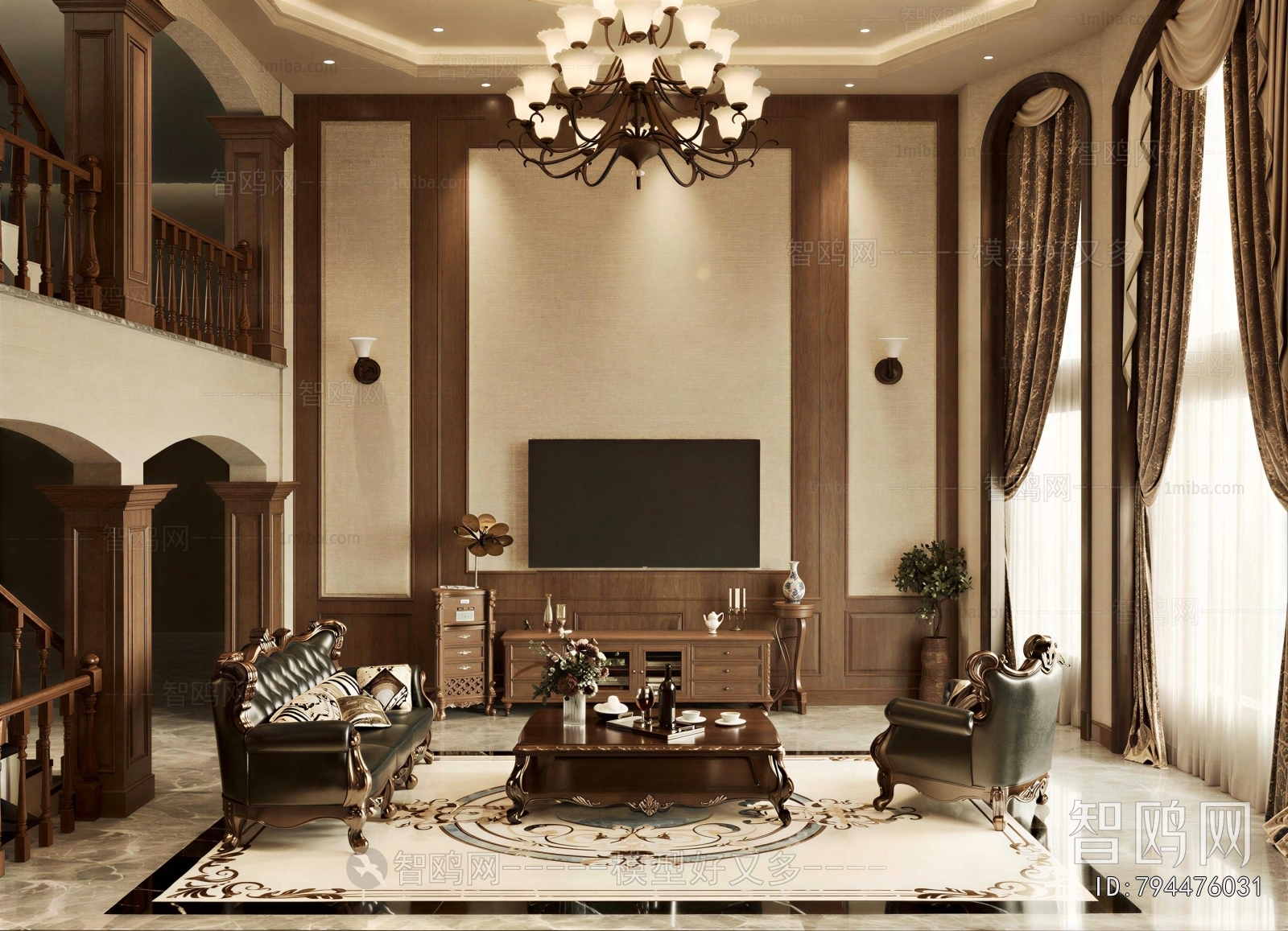 American Style A Living Room