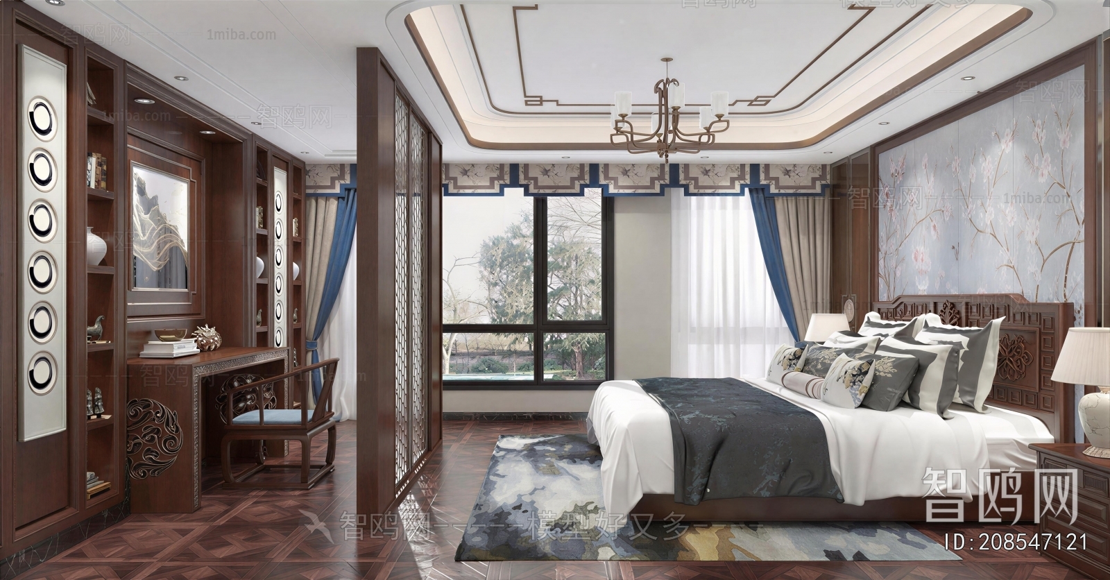 New Chinese Style Bedroom