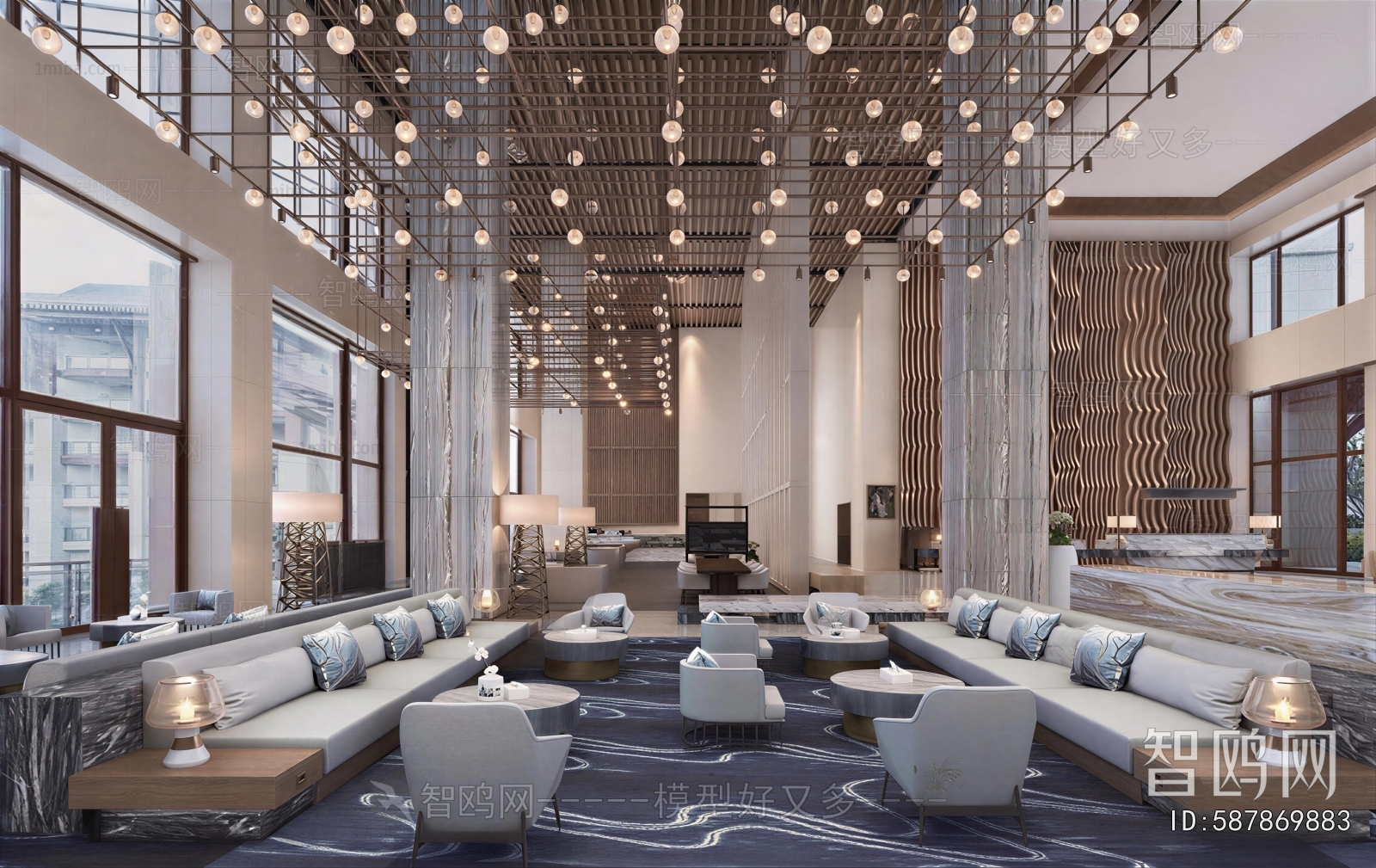 New Chinese Style Lobby Hall